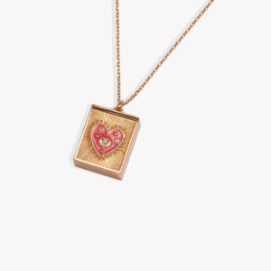 Good Fortune Tarot Box Locket Pendant Necklace