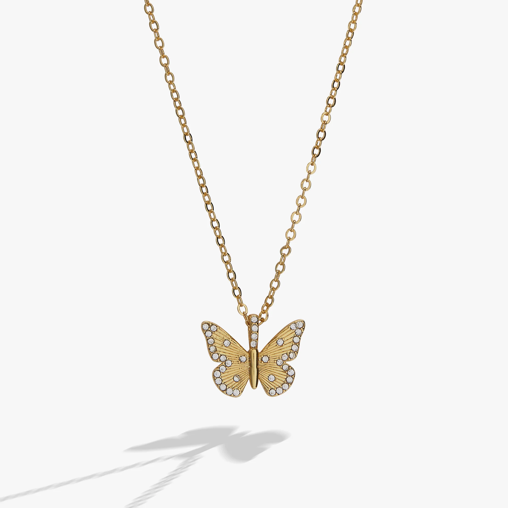 April 'Strength' Butterfly Birthstone Pendant