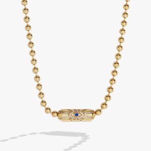 Evil Eye Barrel Closure Necklace