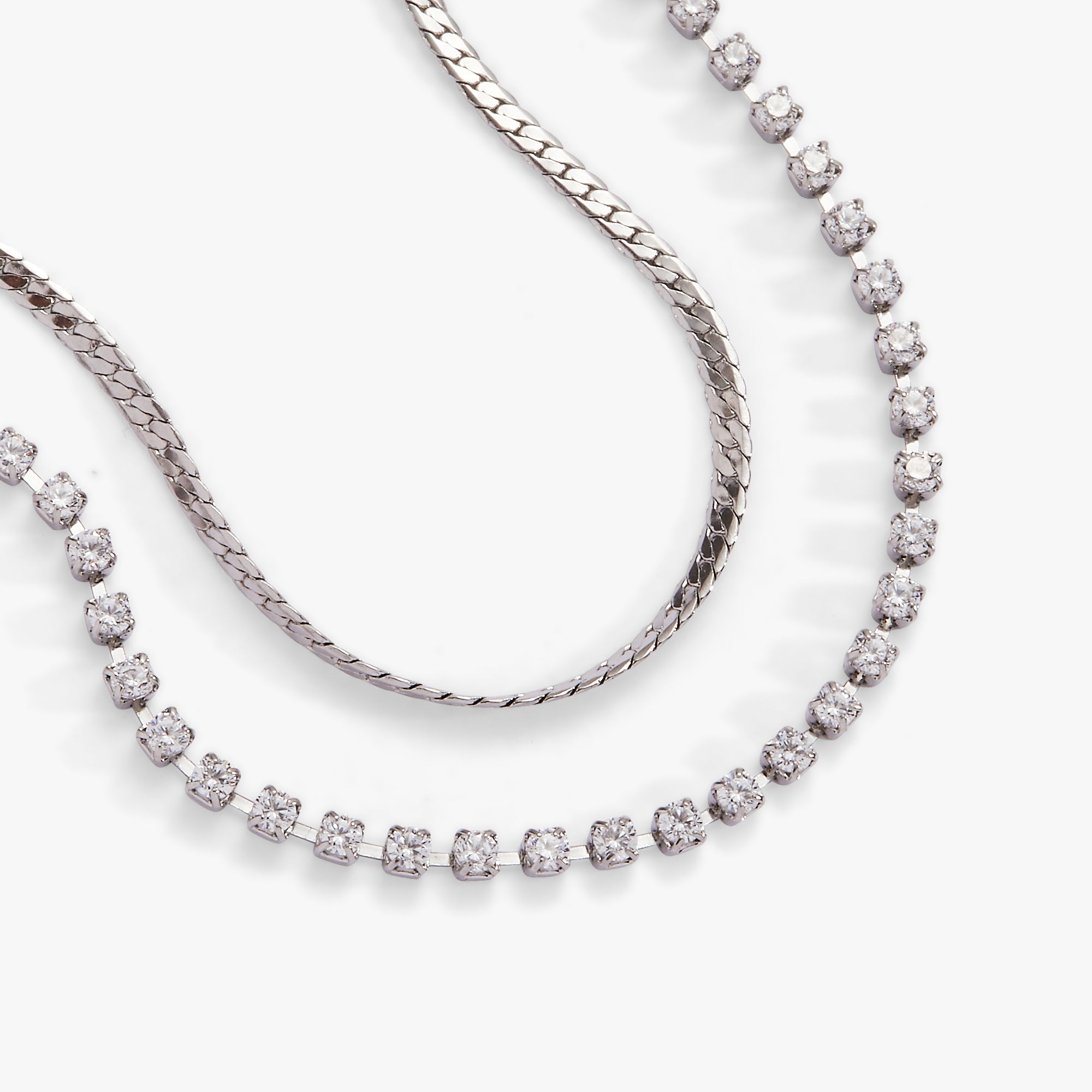 Double Strand Crystal Tennis Chain Bracelet - Image 10