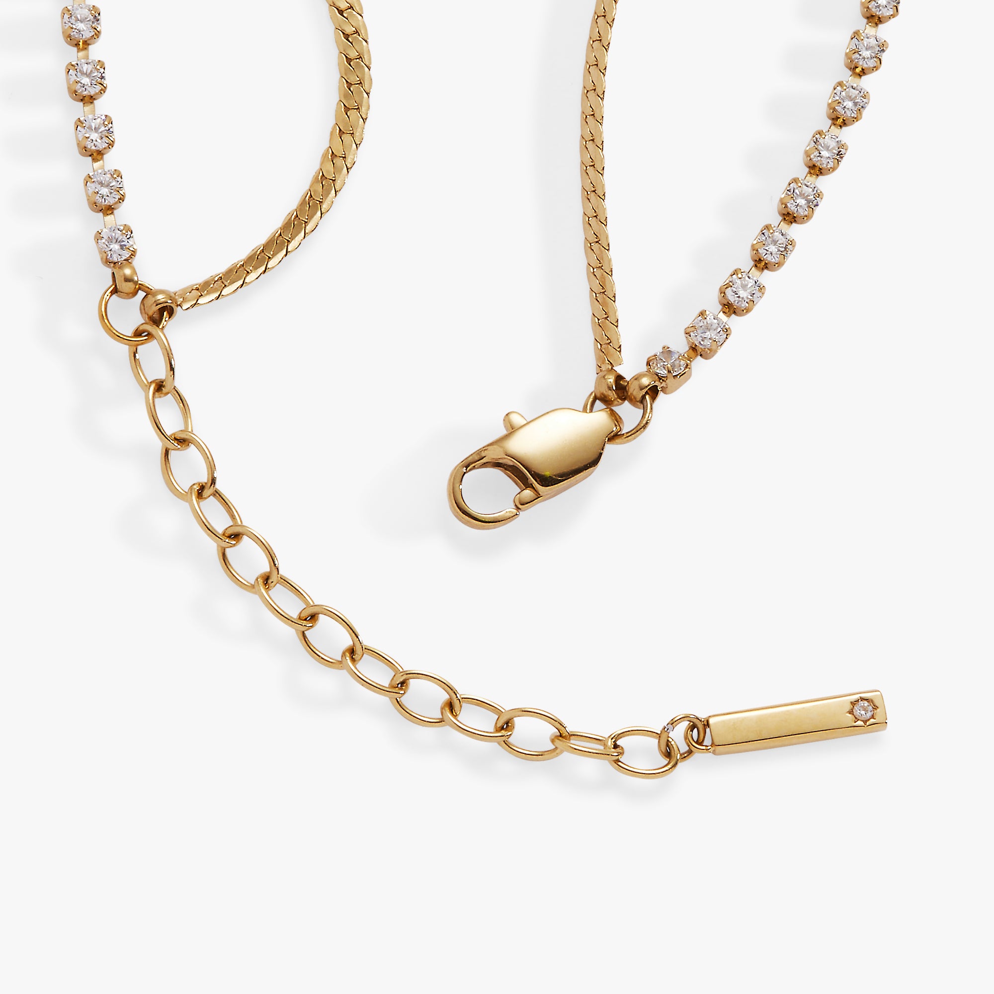 Double Strand Crystal Tennis Chain Bracelet - Image 4