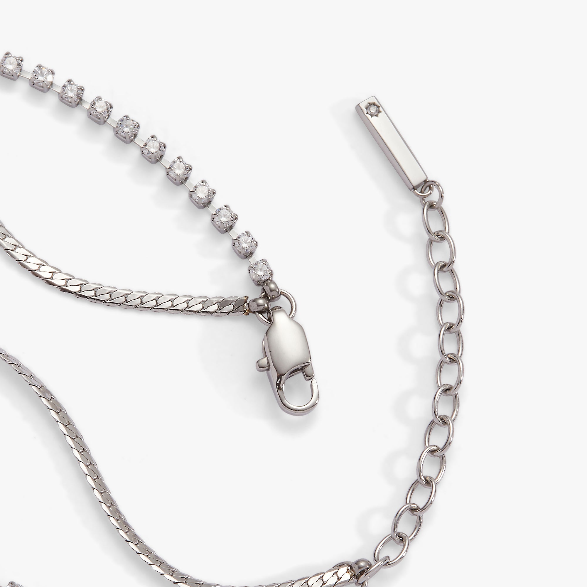 Double Strand Crystal Tennis Chain Bracelet - Image 11