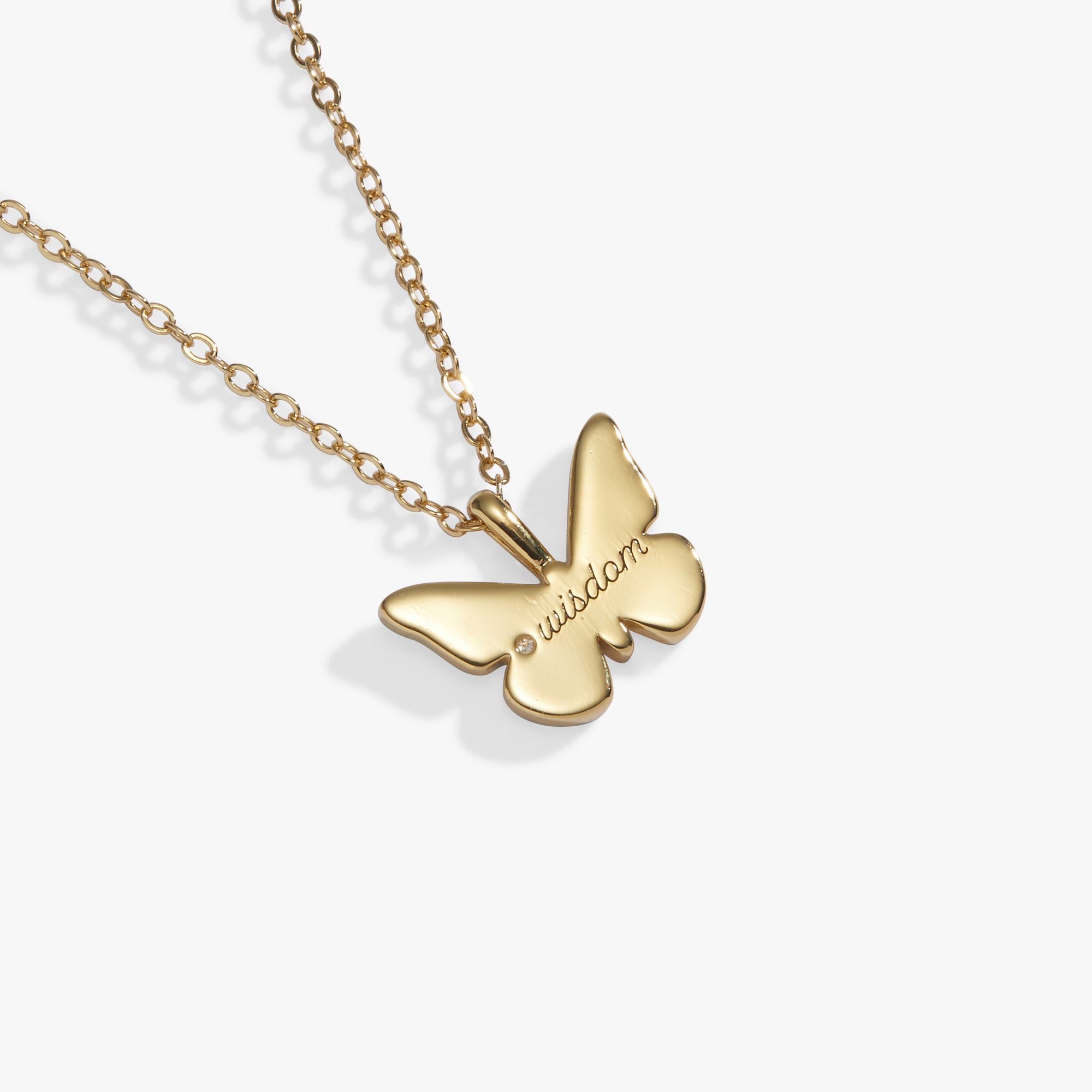 December 'Wisdom' Butterfly Birthstone Pendant - Image 2