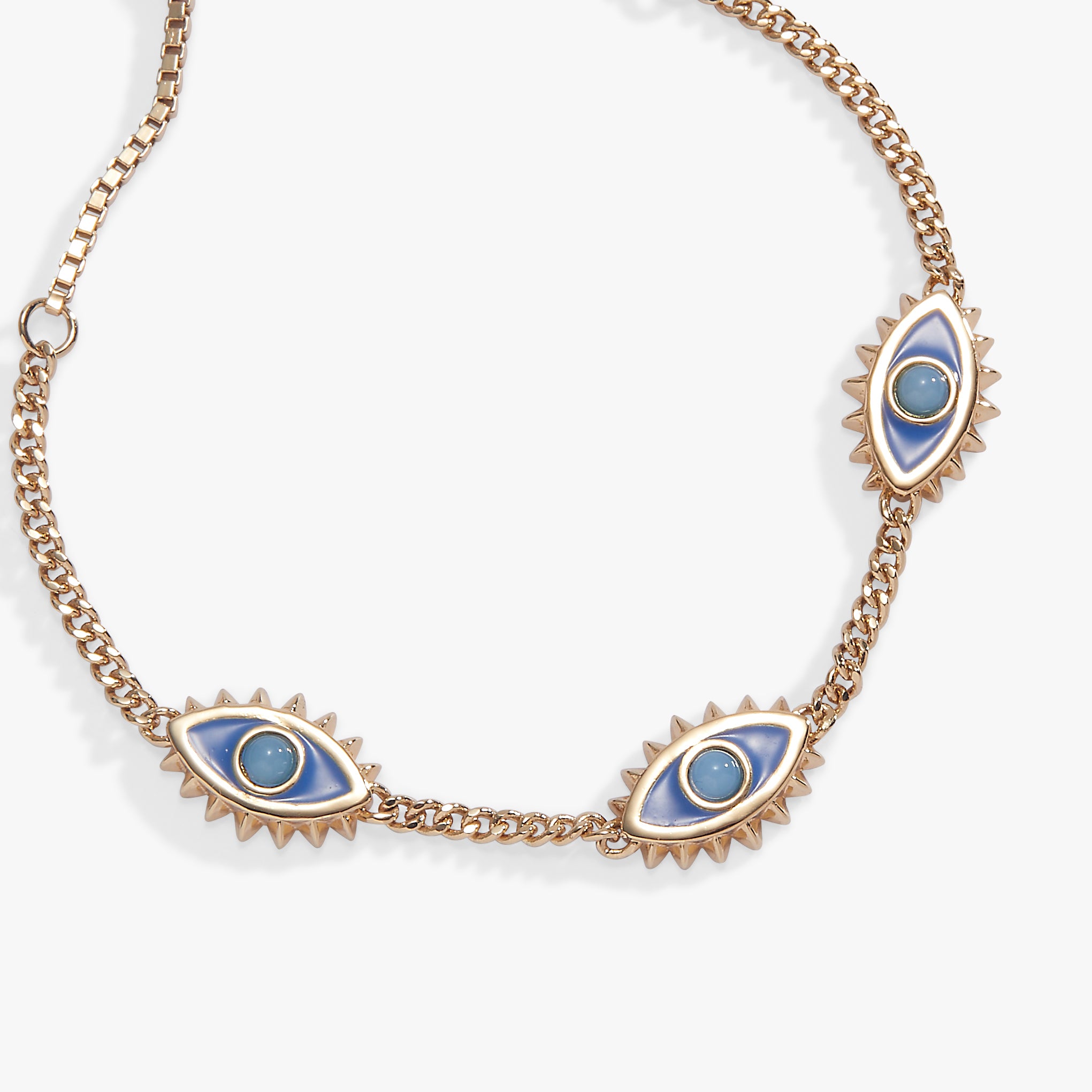 Blue Aventurine Evil Eye Bolo Bracelet - Image 3