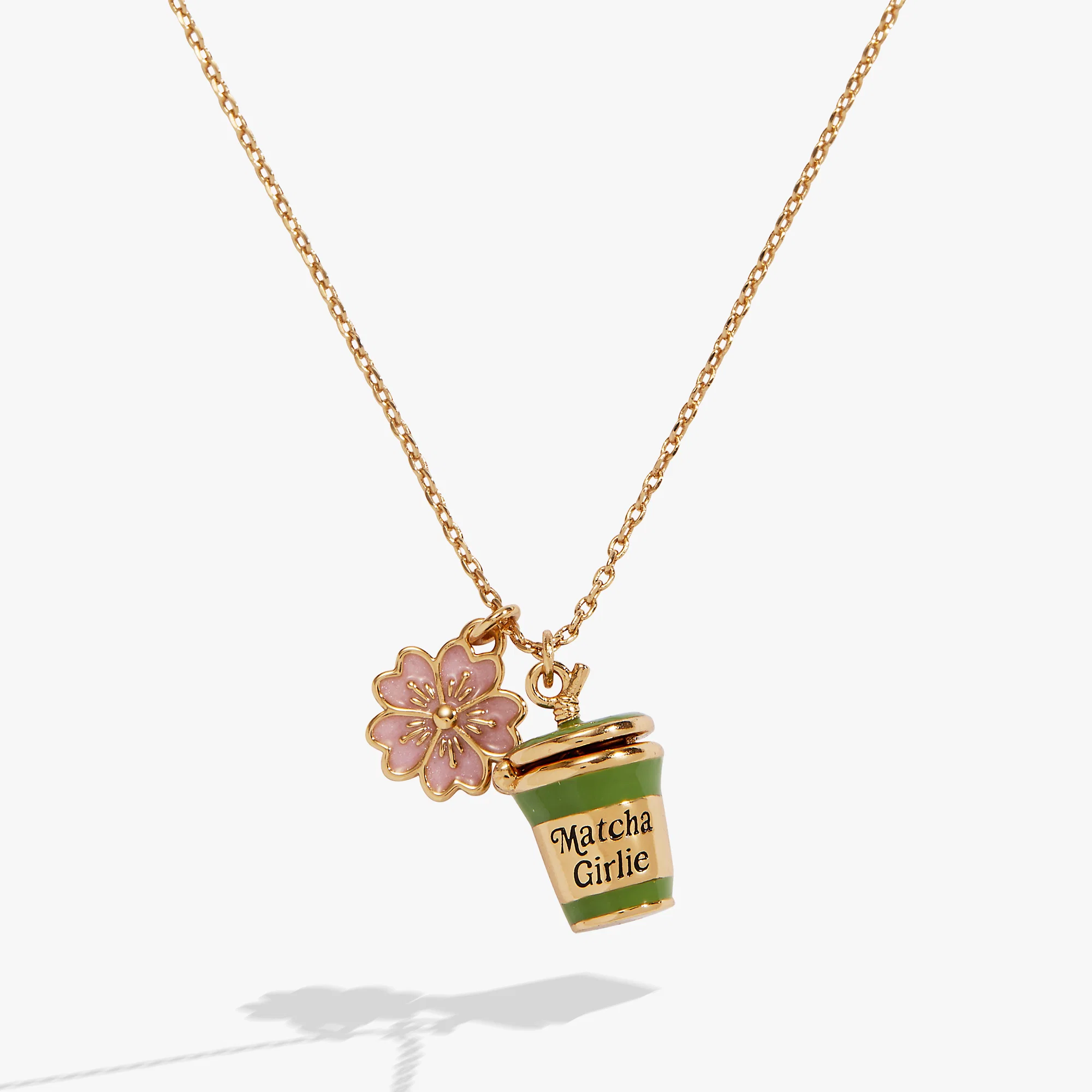 'Matcha Girlie' Locket Charm Necklace