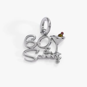 '60 & Sassy' Martini Charm