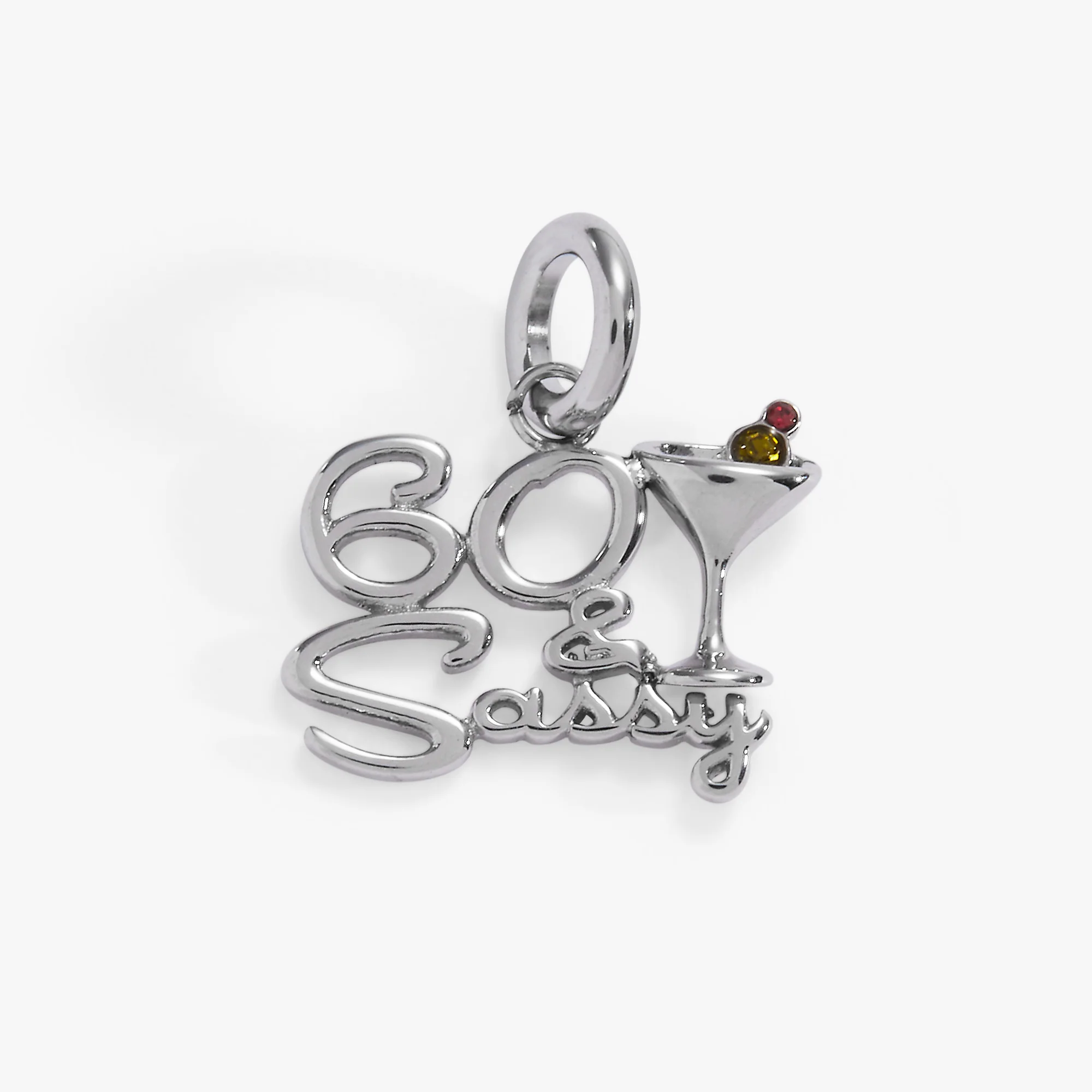 '60 & Sassy' Martini Charm