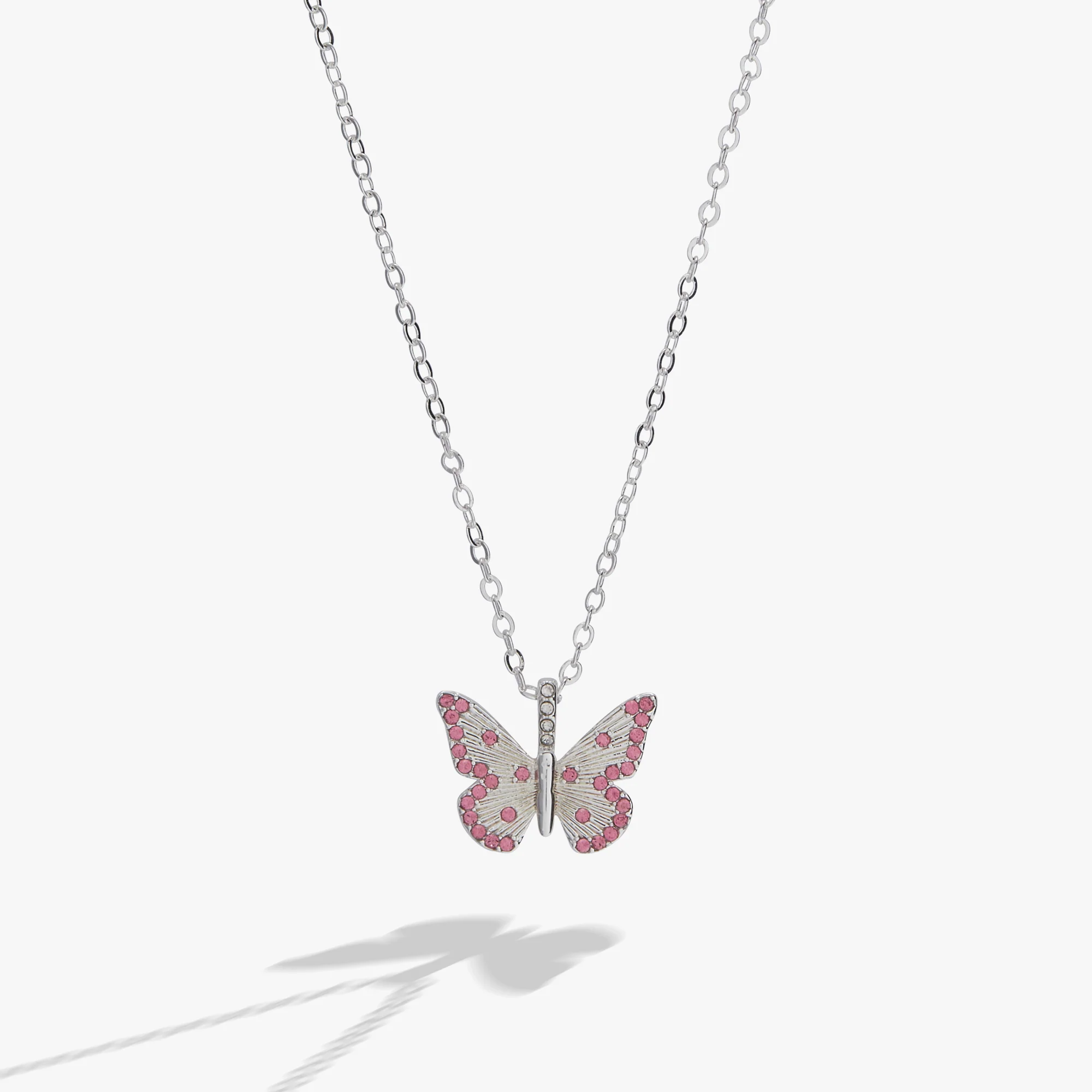 October 'Serenity' Butterfly Birthstone Pendant