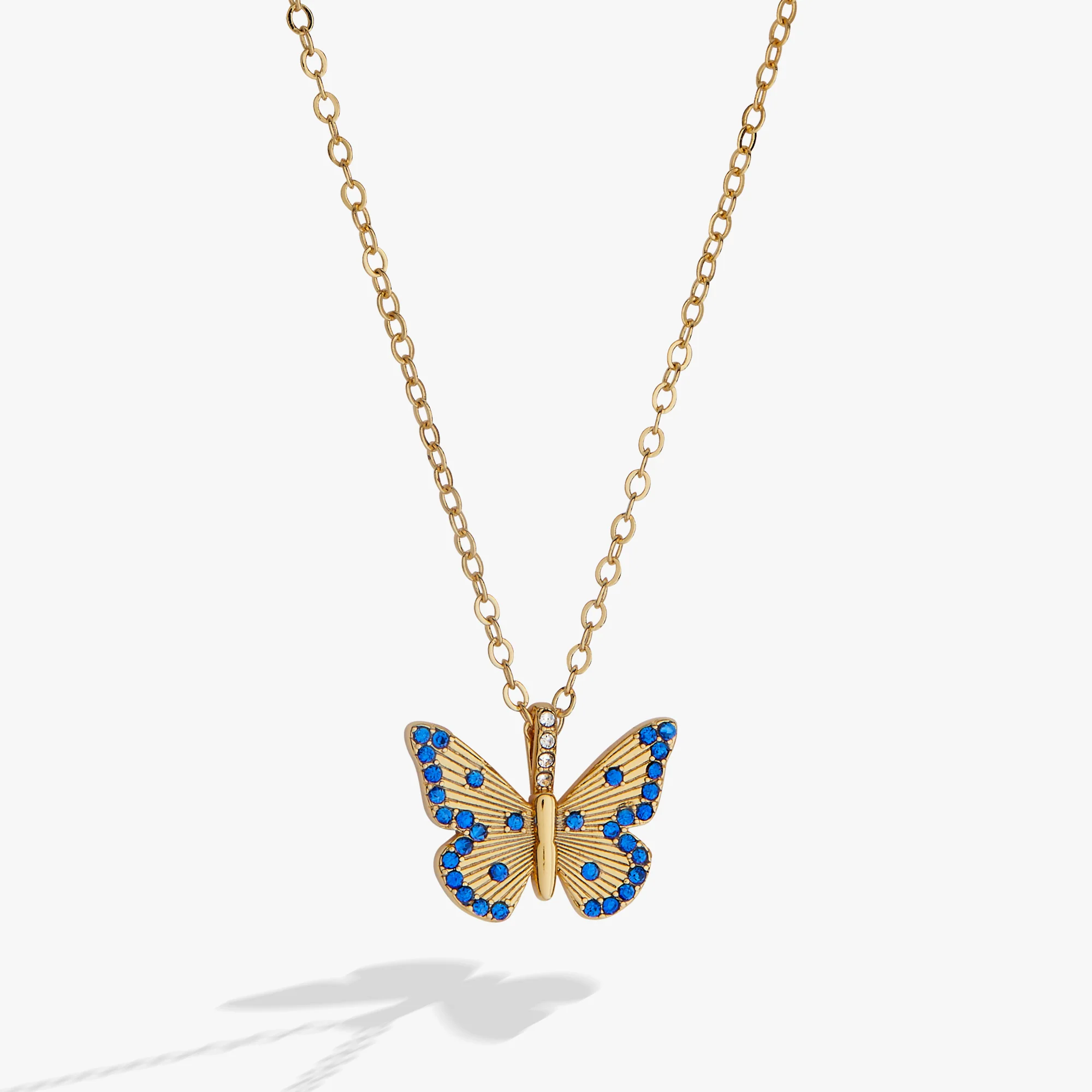 September 'Protection' Butterfly Birthstone Pendant