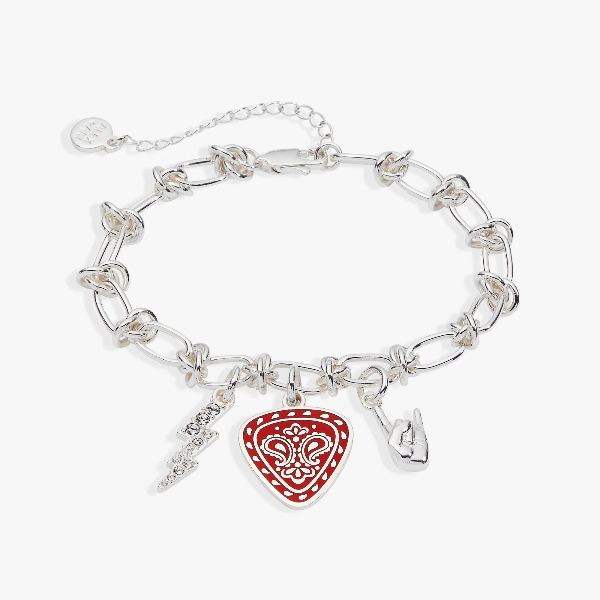 80s Rock Star Charm Chain Bracelet