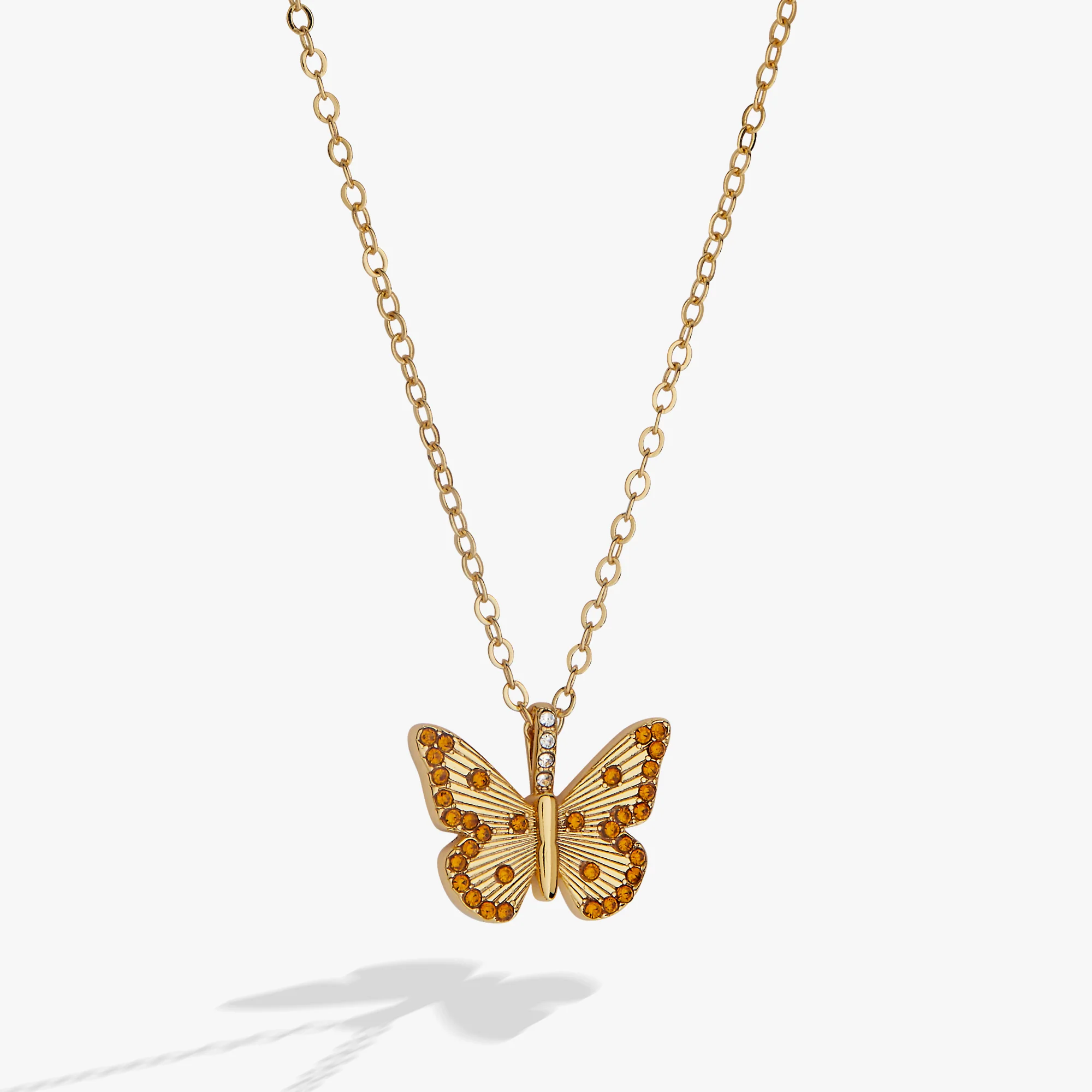 November 'Balance' Butterfly Birthstone Pendant