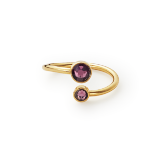 Amethyst Crystal Ring Wrap. February