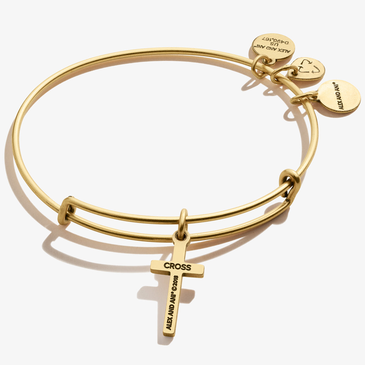 Cross Charm Bangle - Image 5