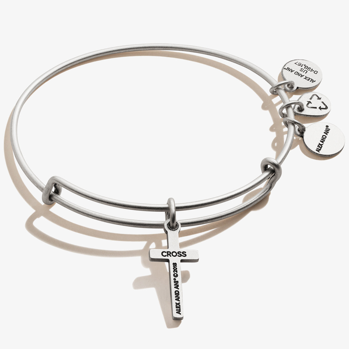 Cross Charm Bangle - Image 3