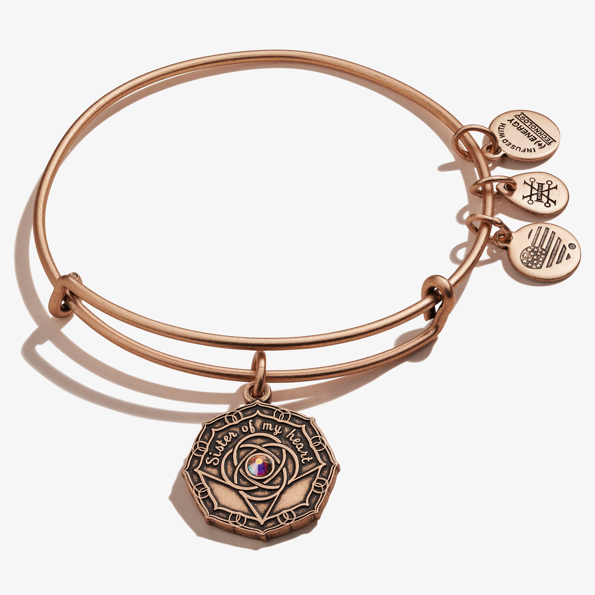 Bridesmaid 'Sister of My Heart' Charm Bangle - Image 5