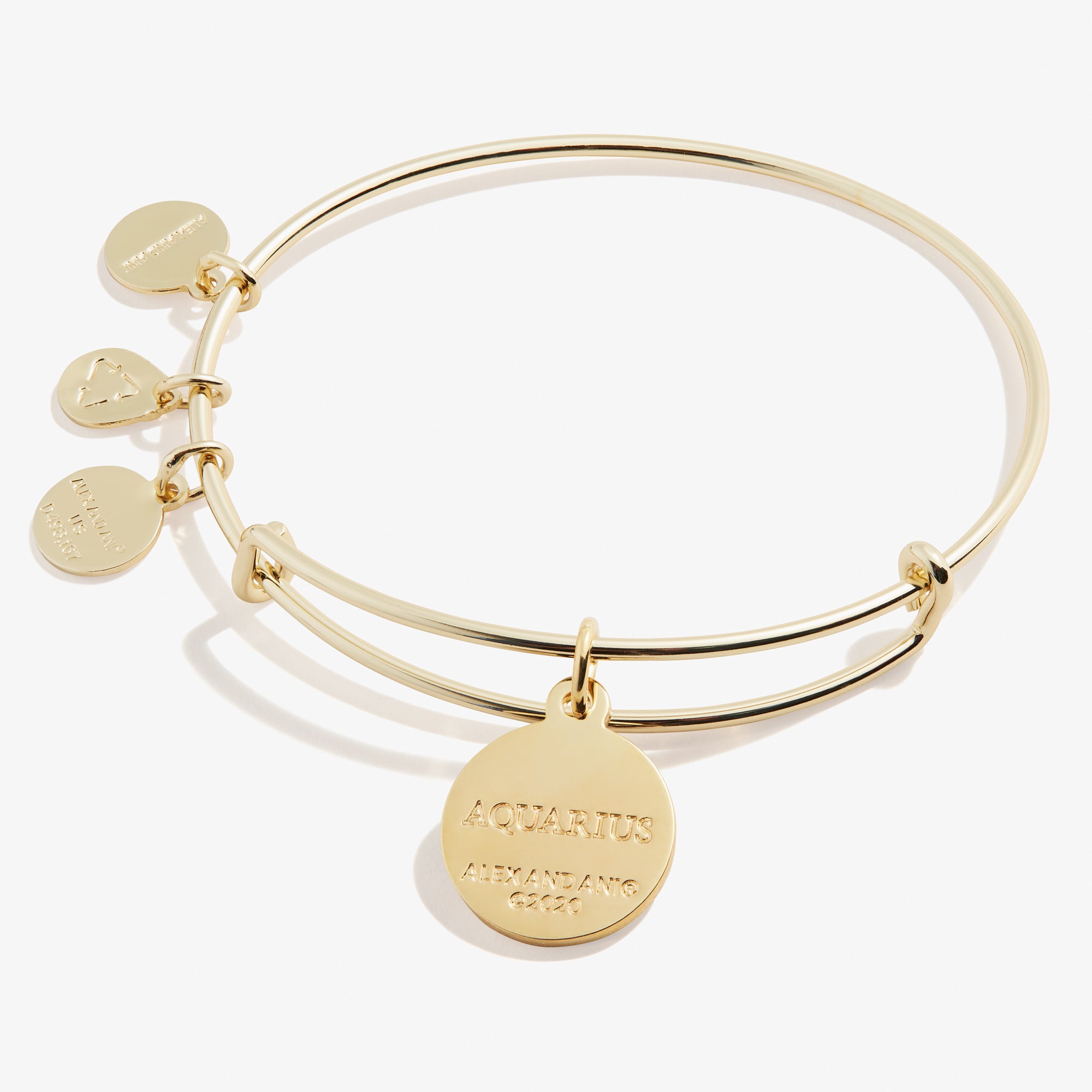 Aquarius Zodiac Charm Bangle - Image 7