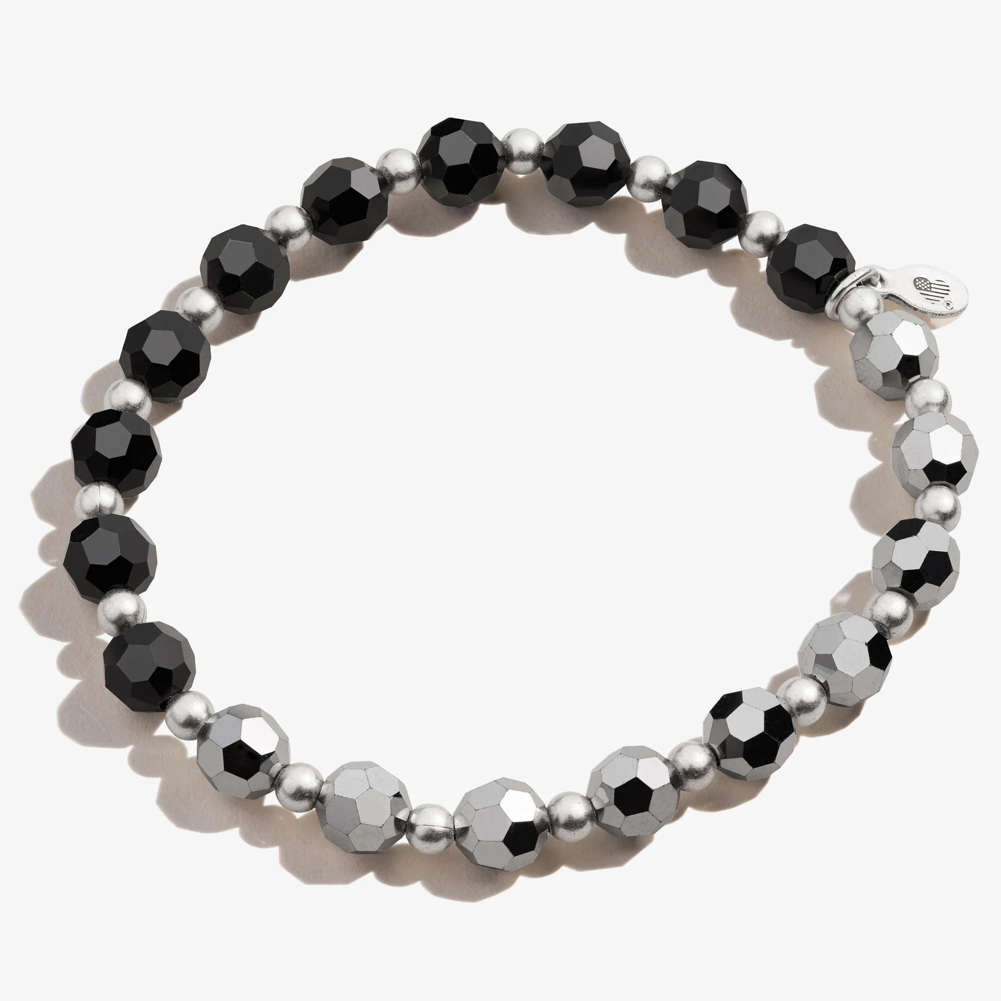 Crystal Stretch Bracelet. Smoke