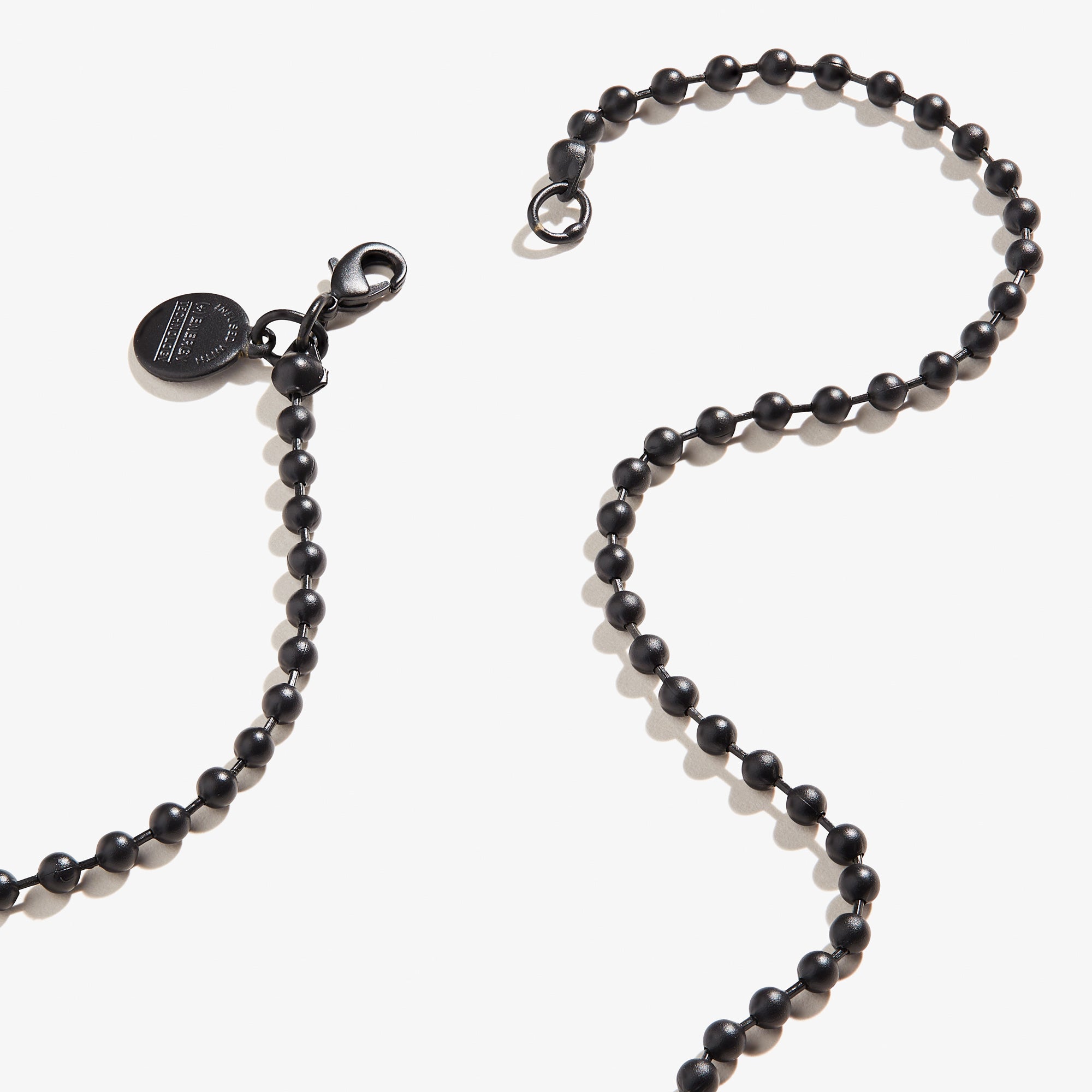 Black Ball Chain Necklace - Image 2