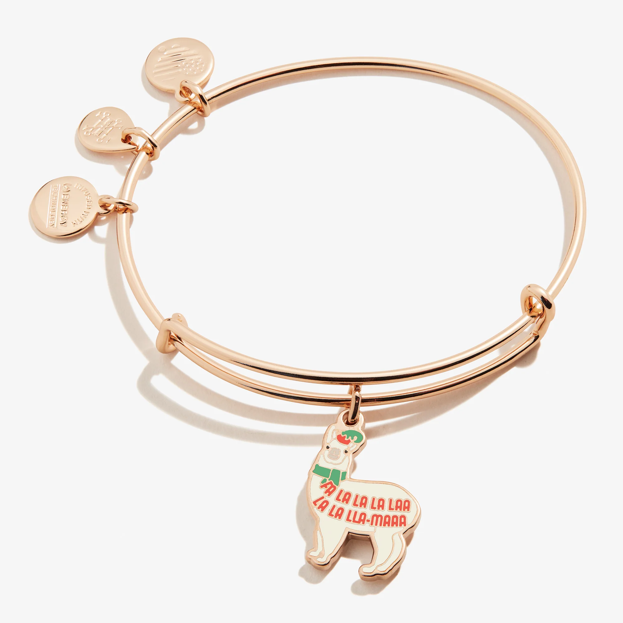 'FALALA' Christmas Llama Charm Bangle