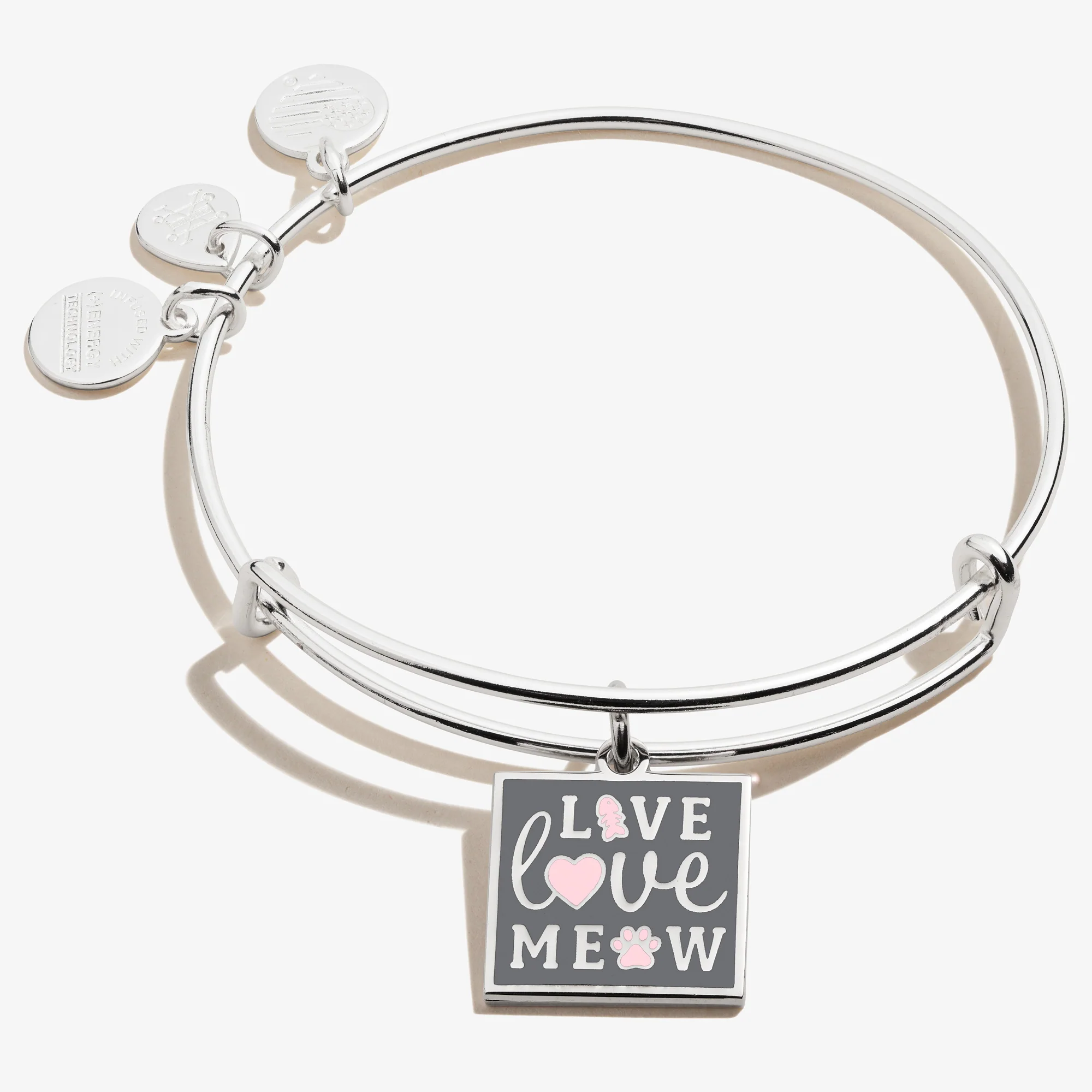 'Live. Love. Meow' Charm Bangle