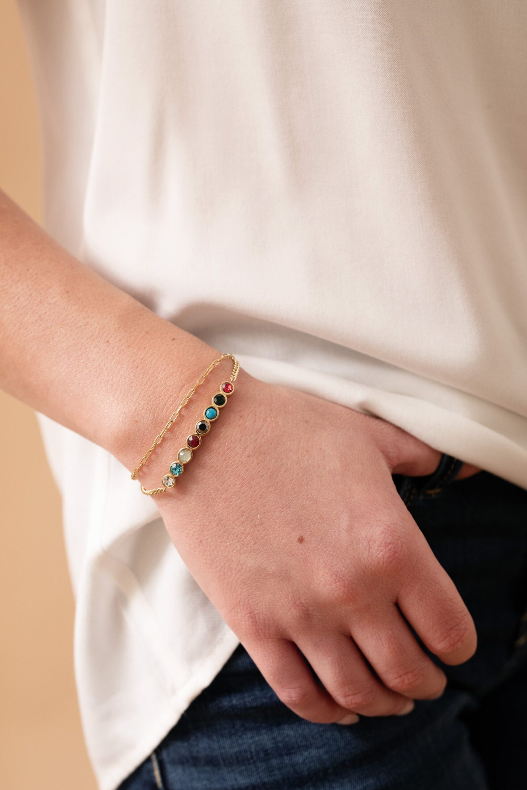 Daughter Hidden Message Acrostic Bolo Bracelet - Image 8