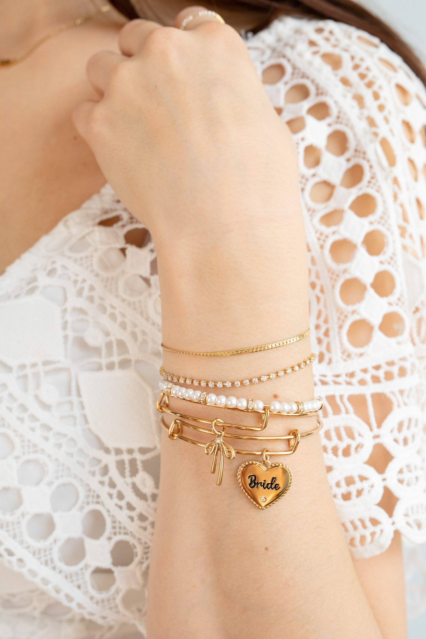 Double Strand Crystal Tennis Chain Bracelet - Image 5
