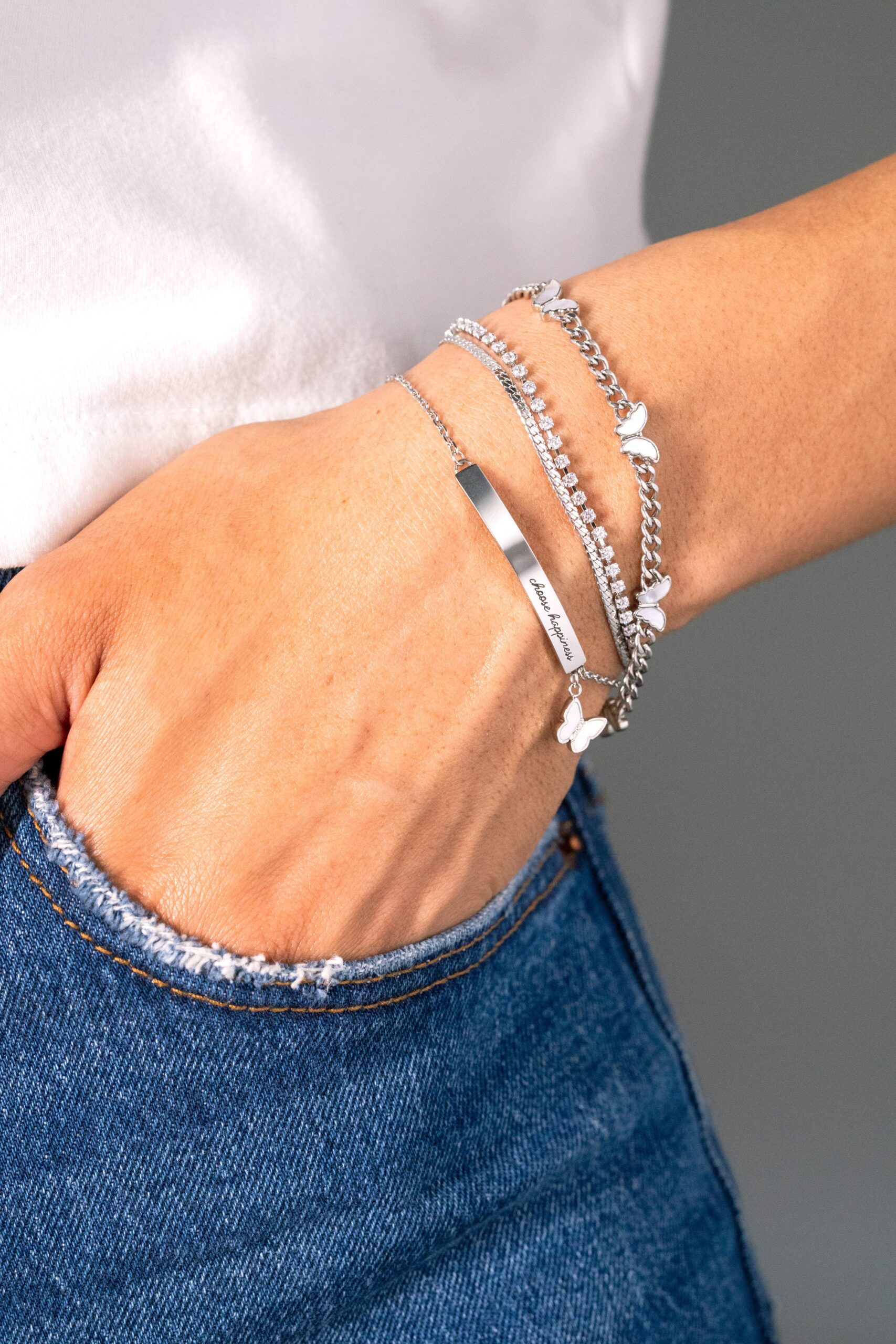 Double Strand Crystal Tennis Chain Bracelet - Image 7