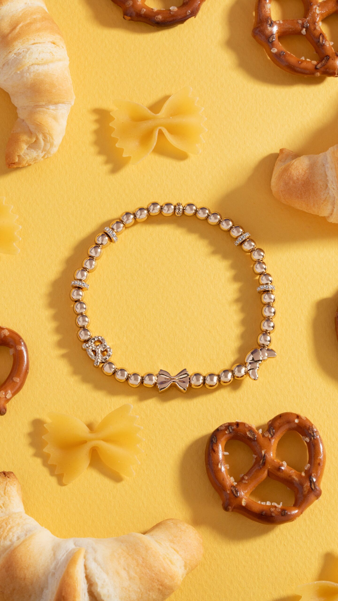 'Carbs are My Love Language' Beaded Stretch Bracelet - Image 3