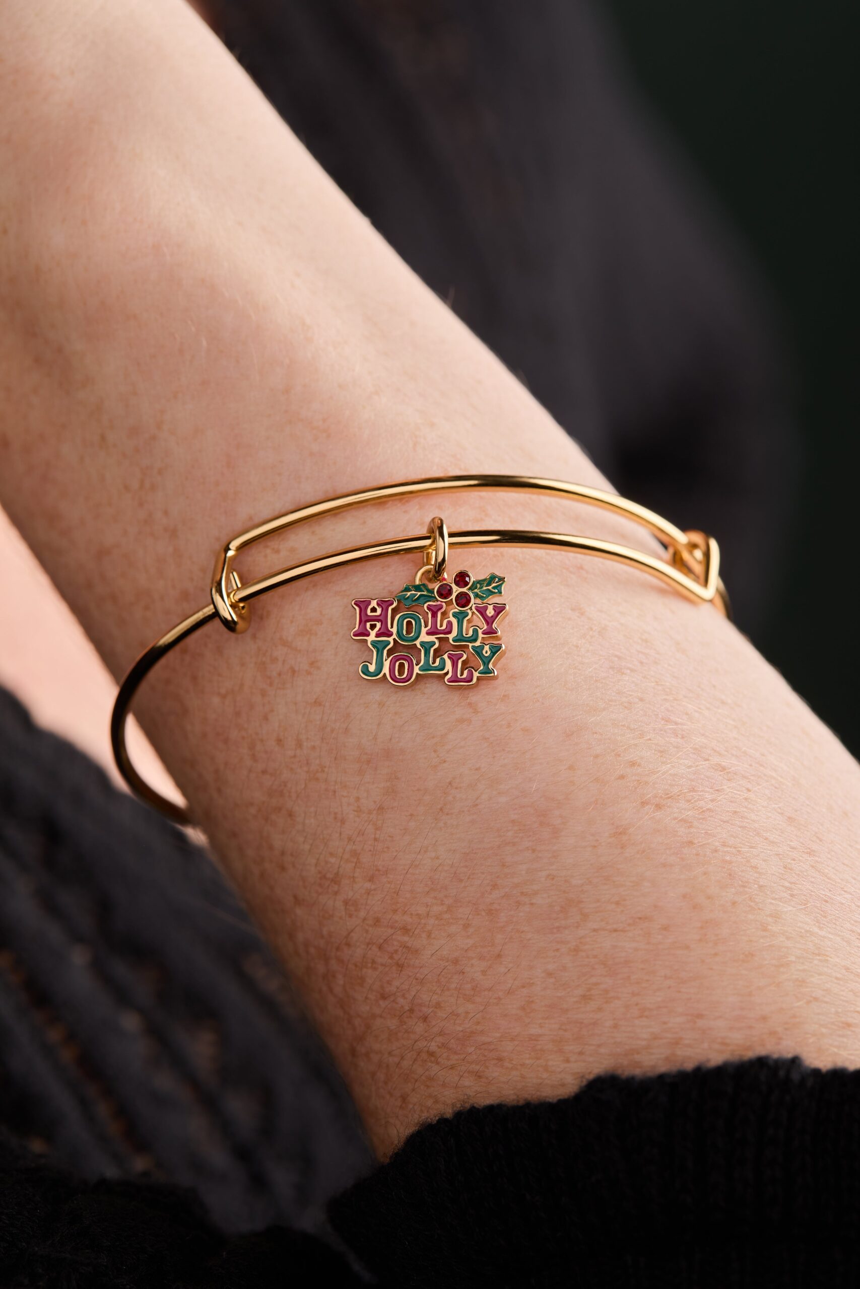 'Holly Jolly' Charm Bangle - Image 2