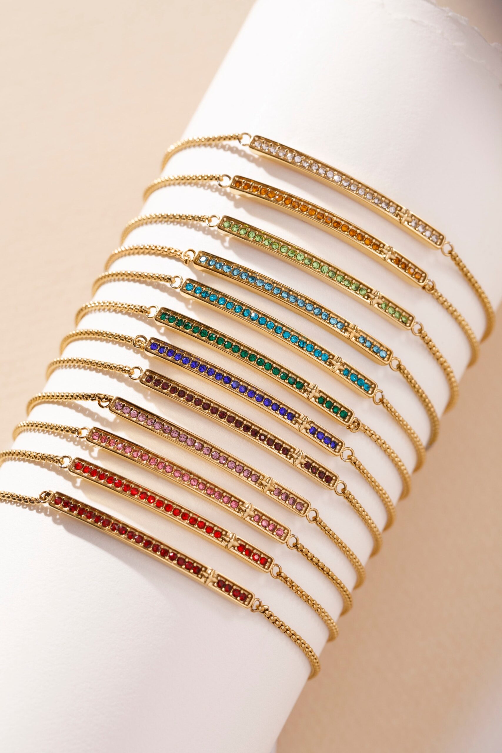 May Everyday Birthstone Pave Bolo Bracelet - Image 8