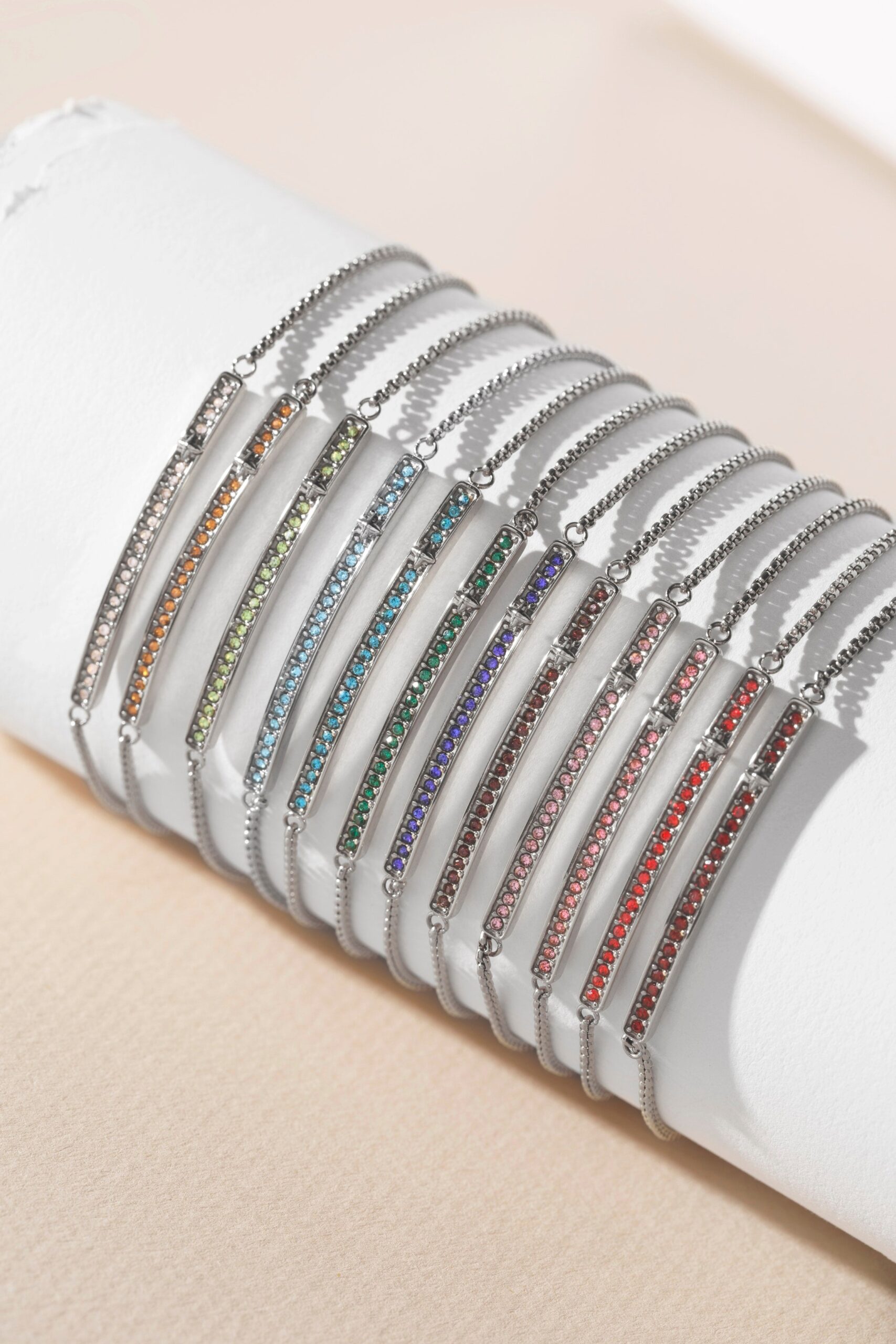 May Everyday Birthstone Pave Bolo Bracelet - Image 9