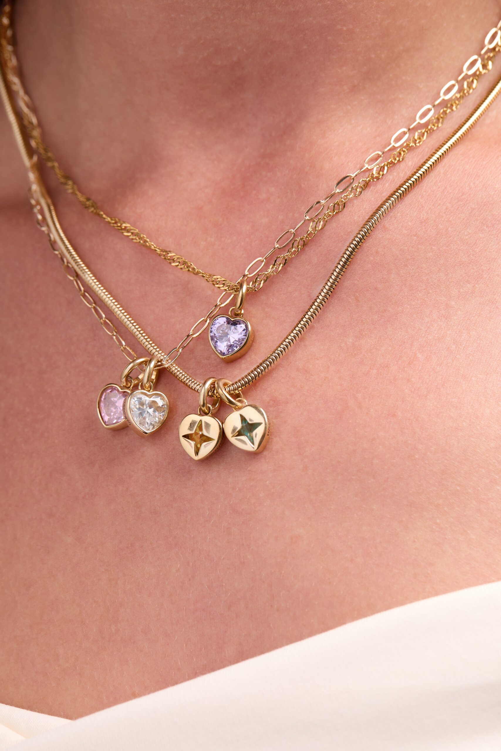 April 'Strength' Heart Birthstone Charm - Image 6