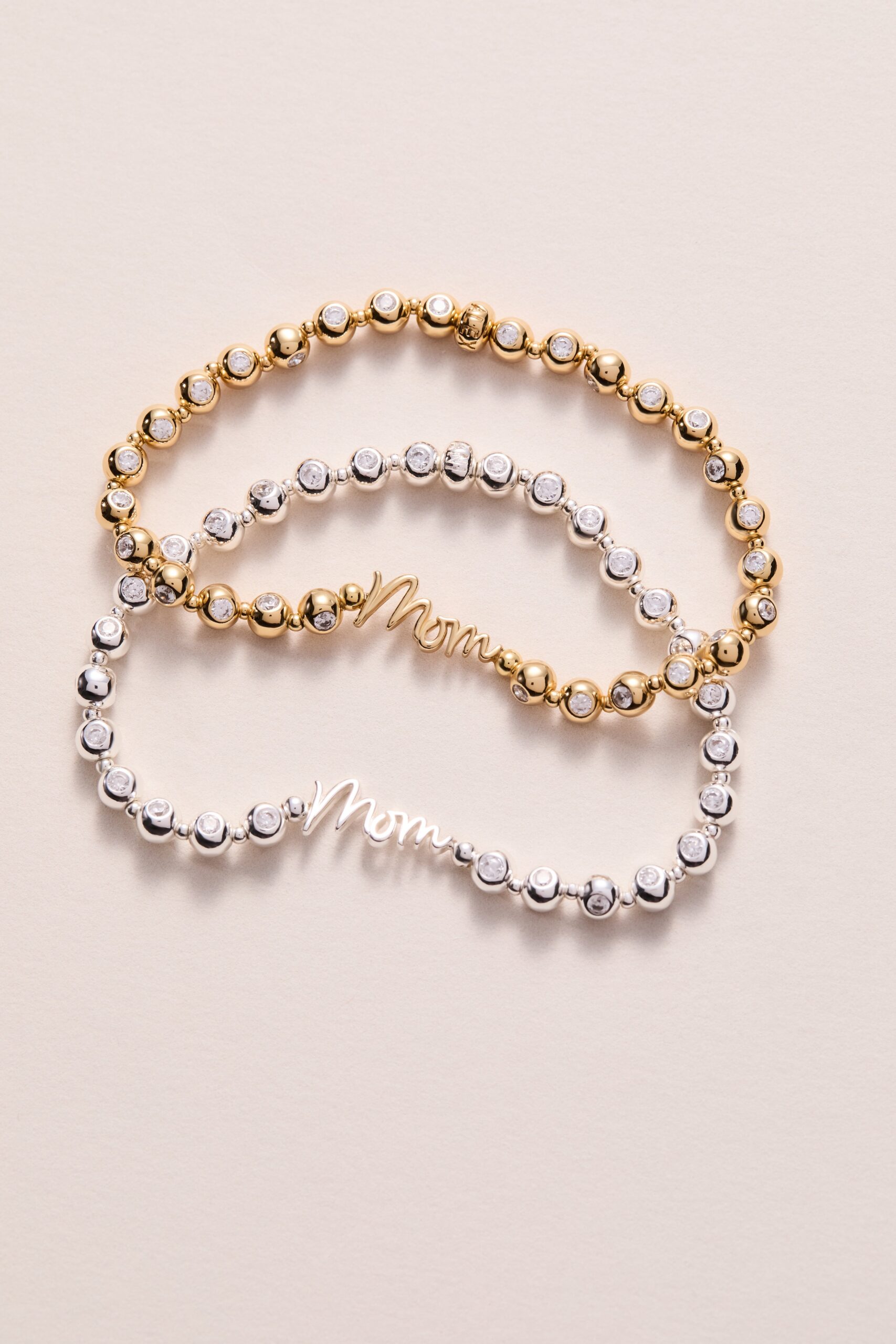 Mom Elongated Crystal Stretch Bracelet - Image 8