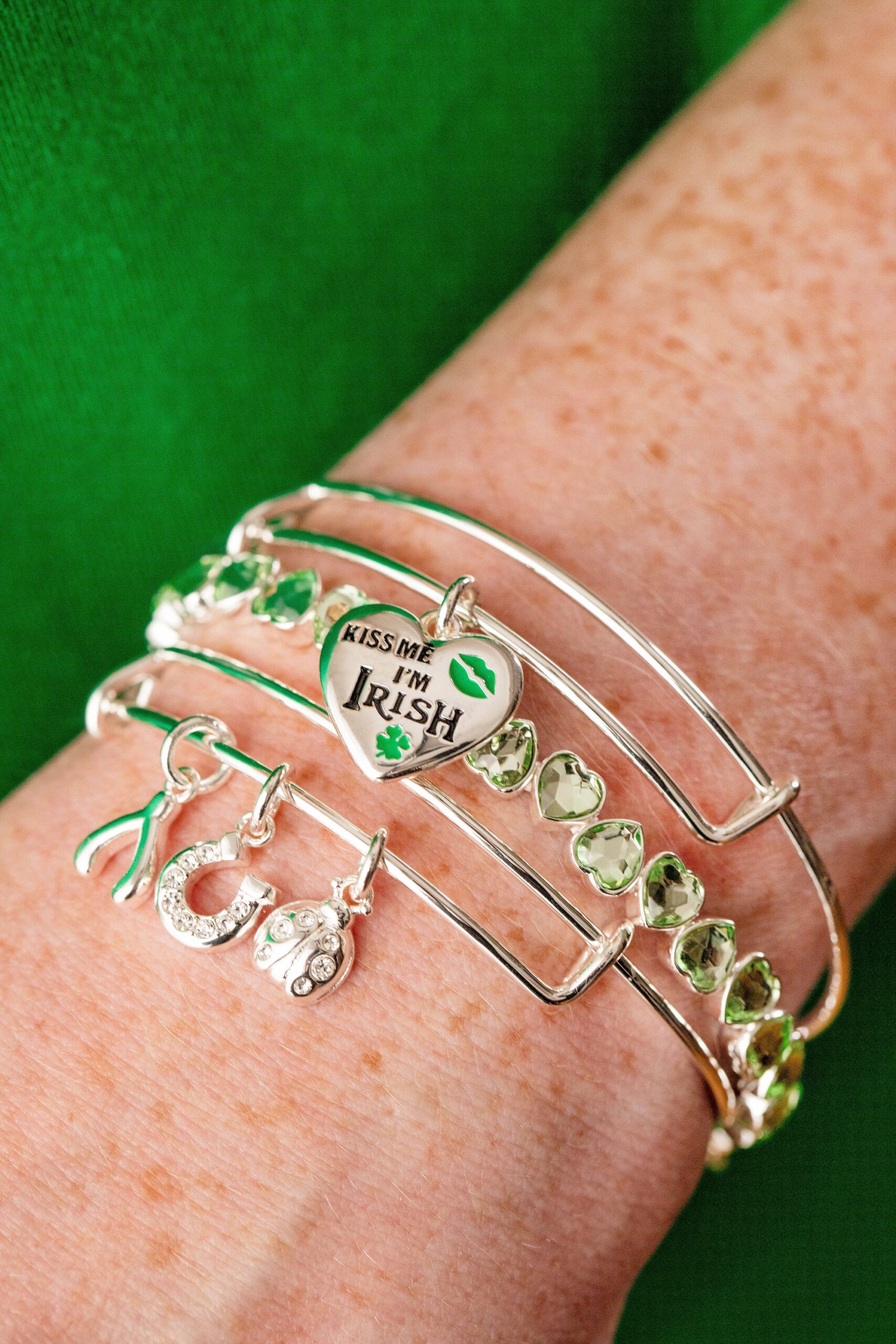 Love and Luck Multi-Charm Bangle - Image 2