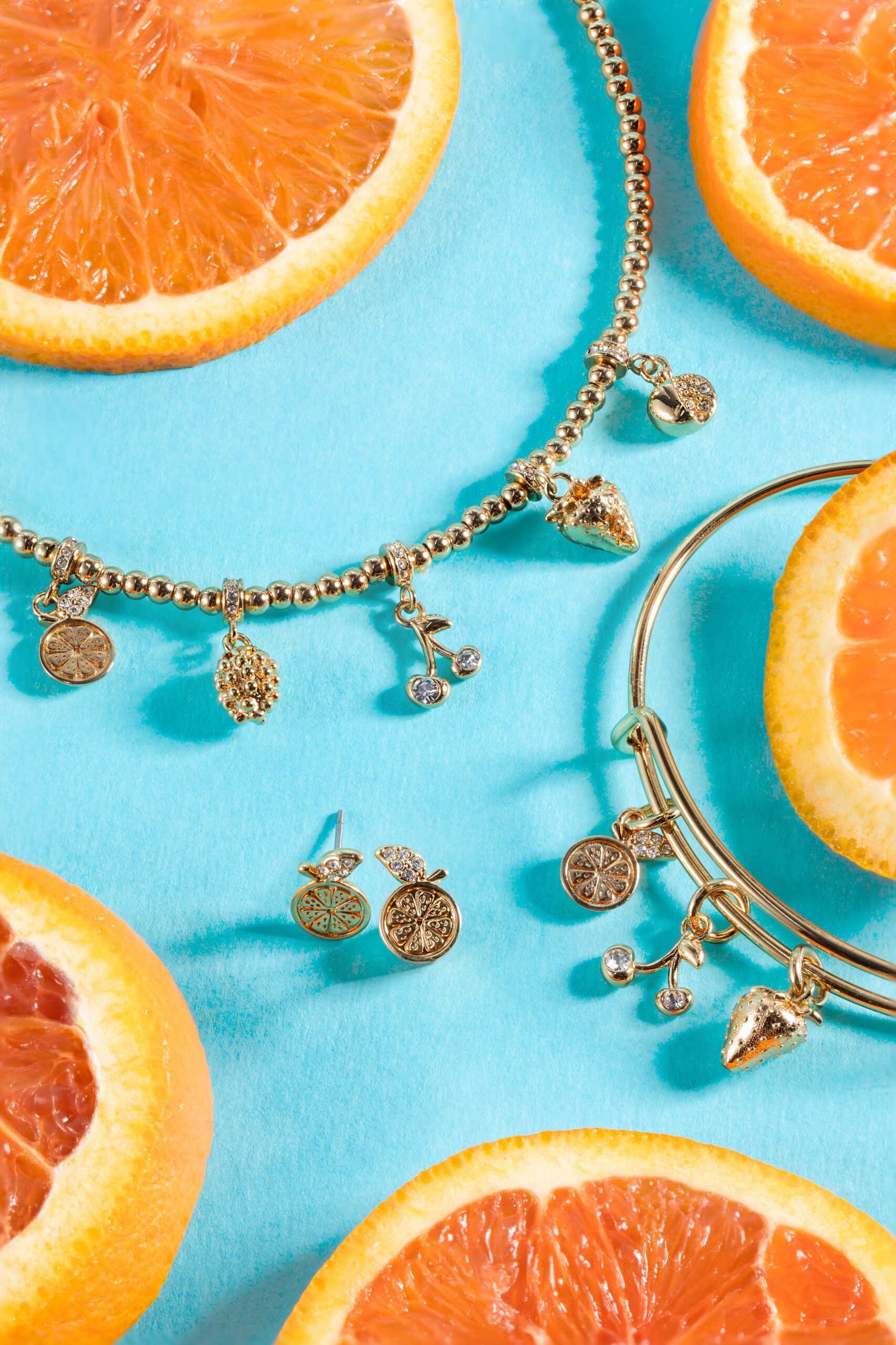 Orange Slice Stud Earrings - Image 4