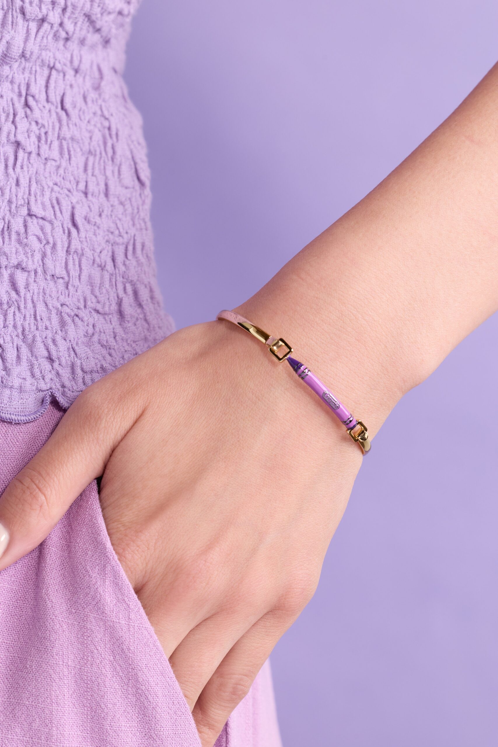 Crayola Royal Purple Crayon Tension Bangle - Image 2
