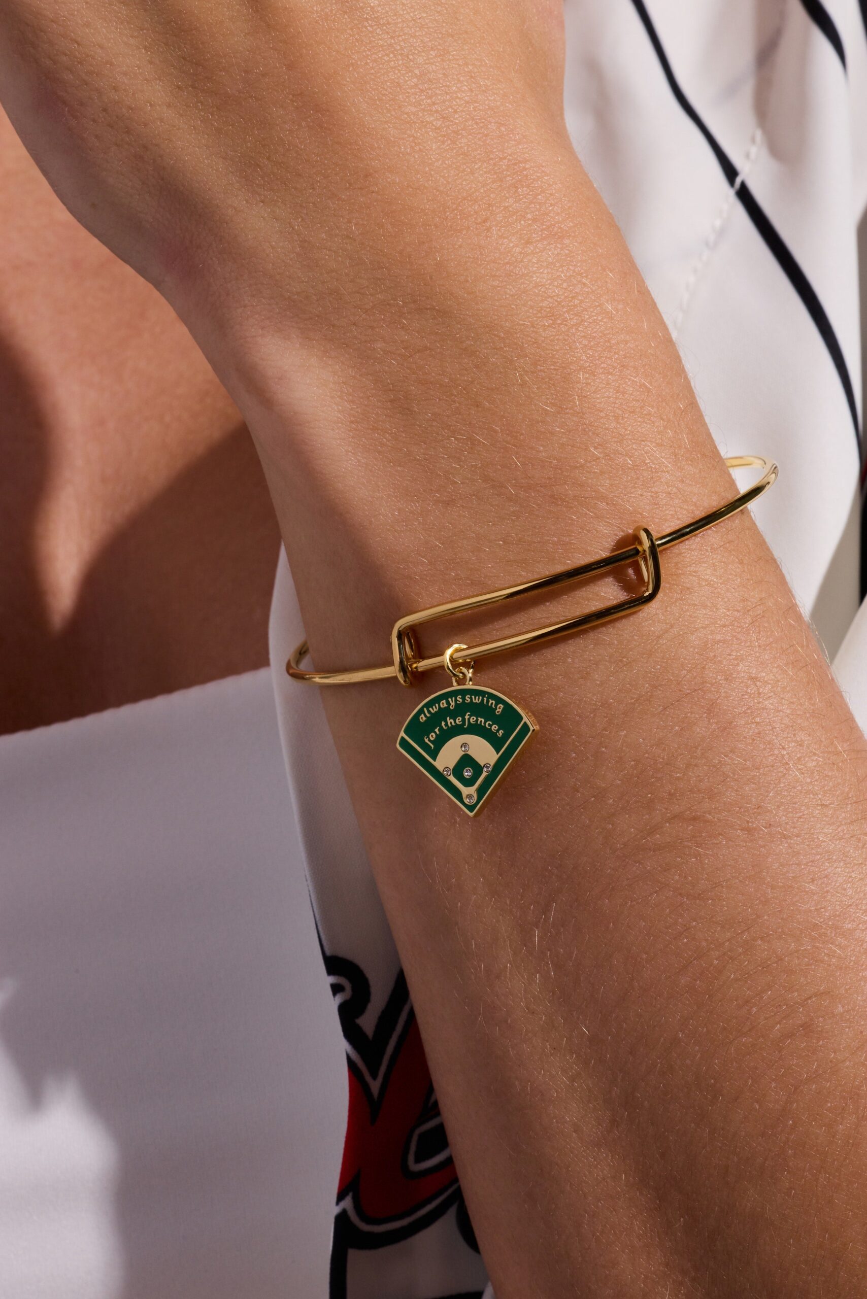 Always Swing for the Fences Charm Bangle - Image 2