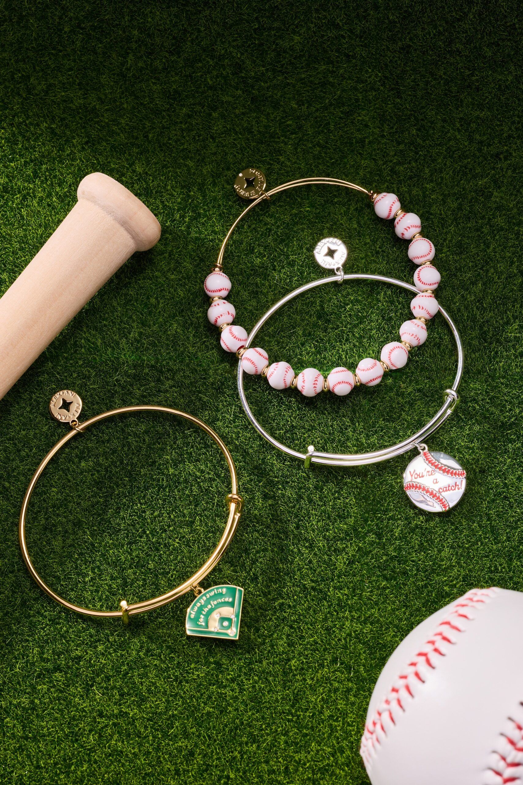 Always Swing for the Fences Charm Bangle - Image 3