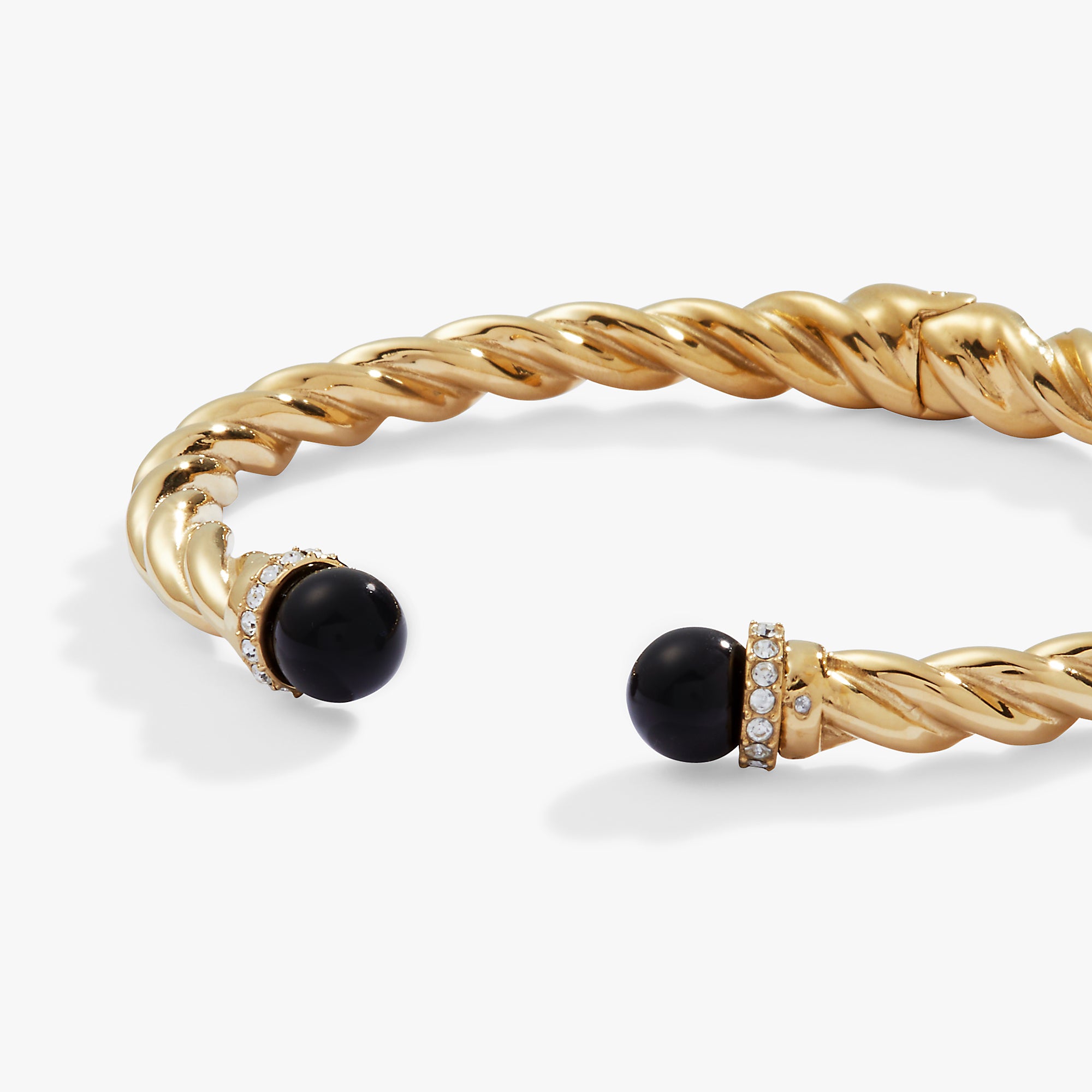 Black Onyx Hinge Bangle - Image 4