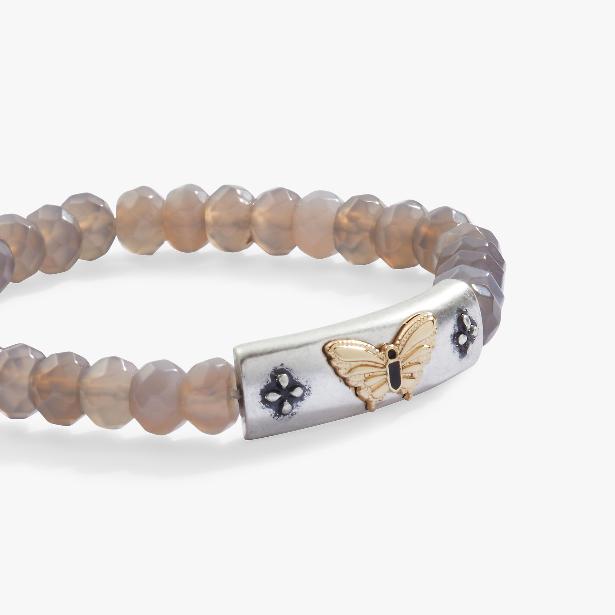 Antique Butterfly Stretch Bracelet - Image 2