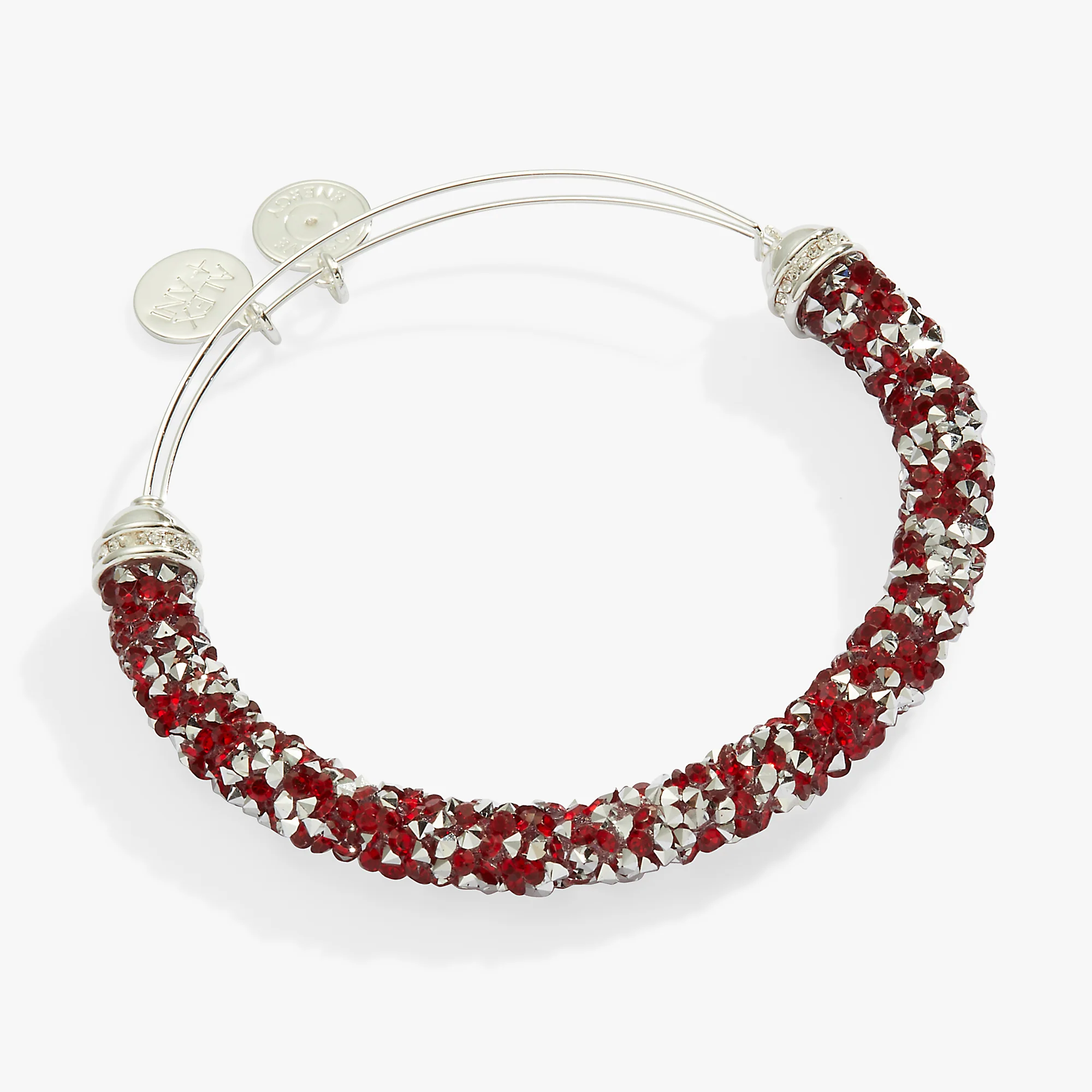 Crystal Crush Bangle. Red