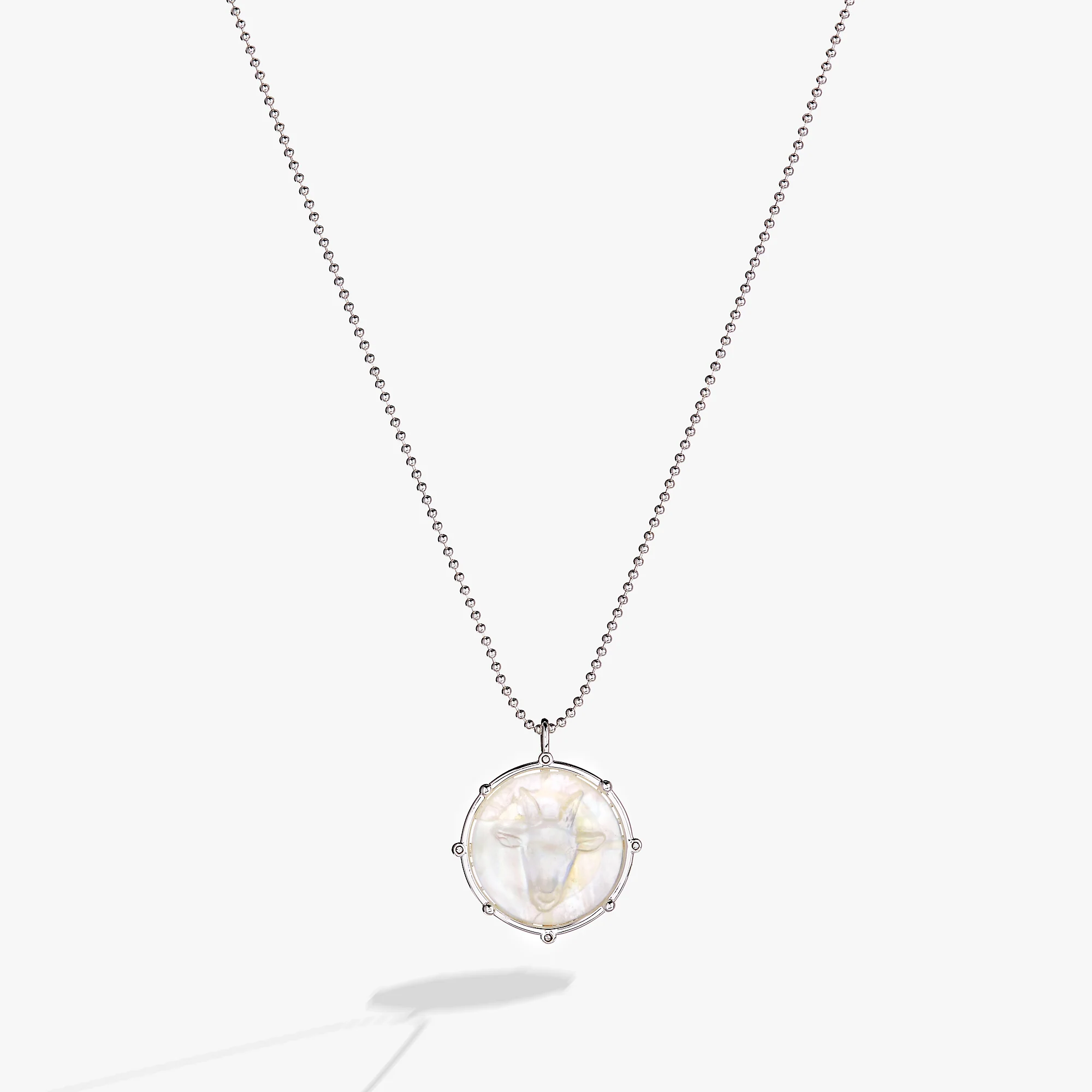 Capricorn Zodiac Double-Sided Charm Necklace