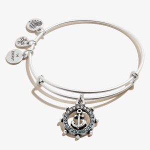 Anchor Charm Bangle. Crystal Infusion