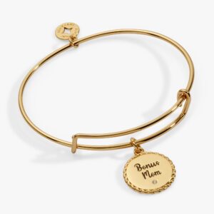 Bonus Mom 'Family Isn't Only Blessed By Name' Charm Bangle