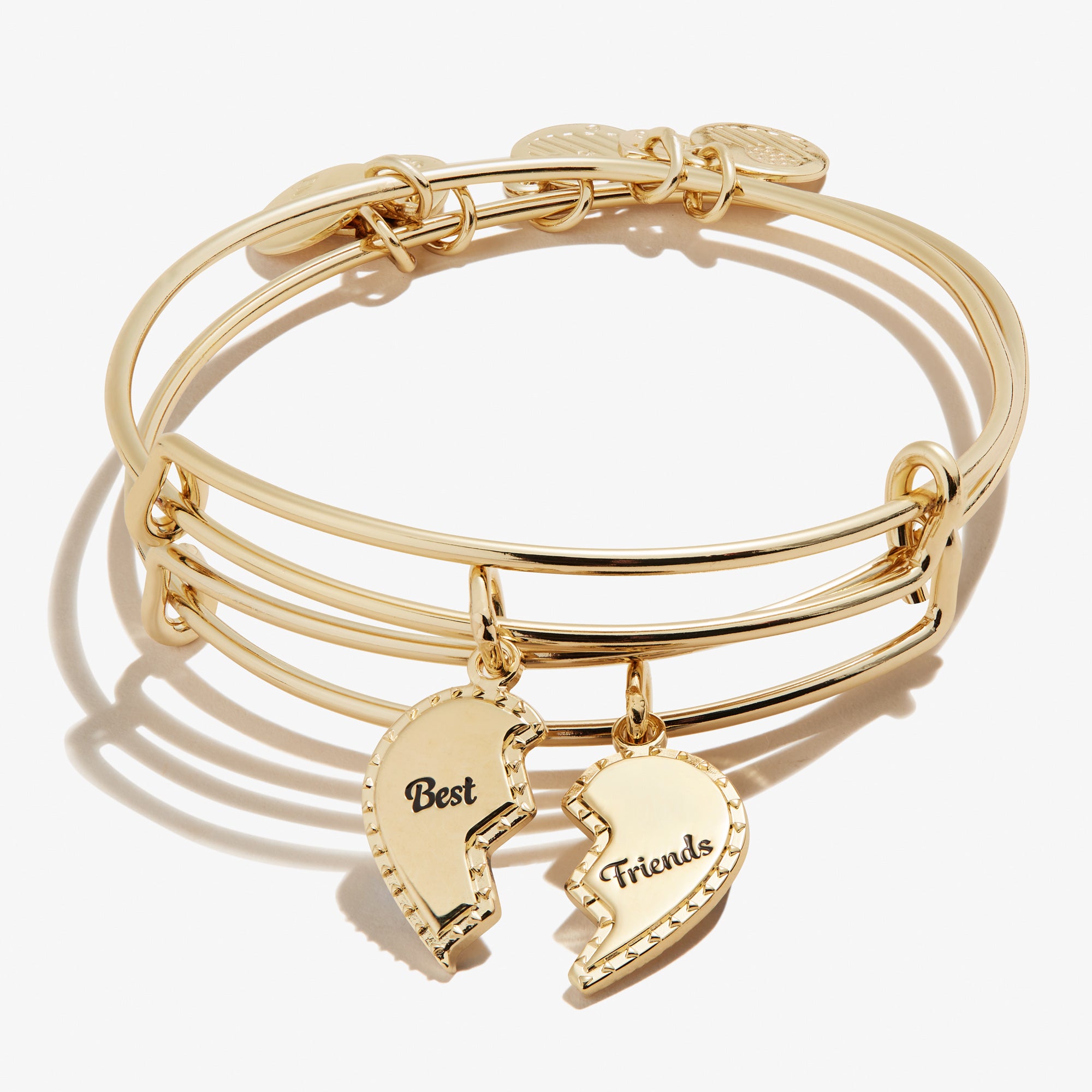 Best Friends Charm Bangle. Set of 2 - Image 4