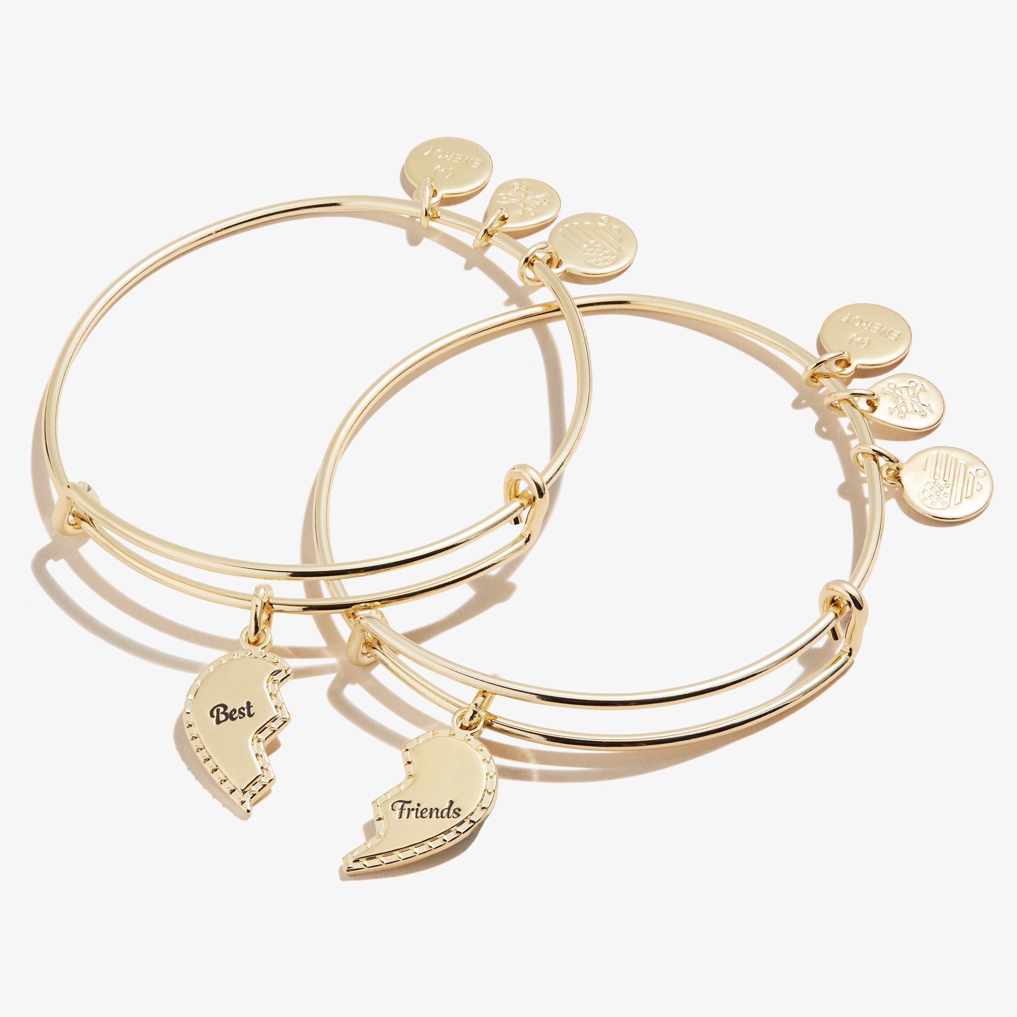 Best Friends Charm Bangle. Set of 2 - Image 5