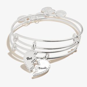 Best Friends Charm Bangle. Set of 2