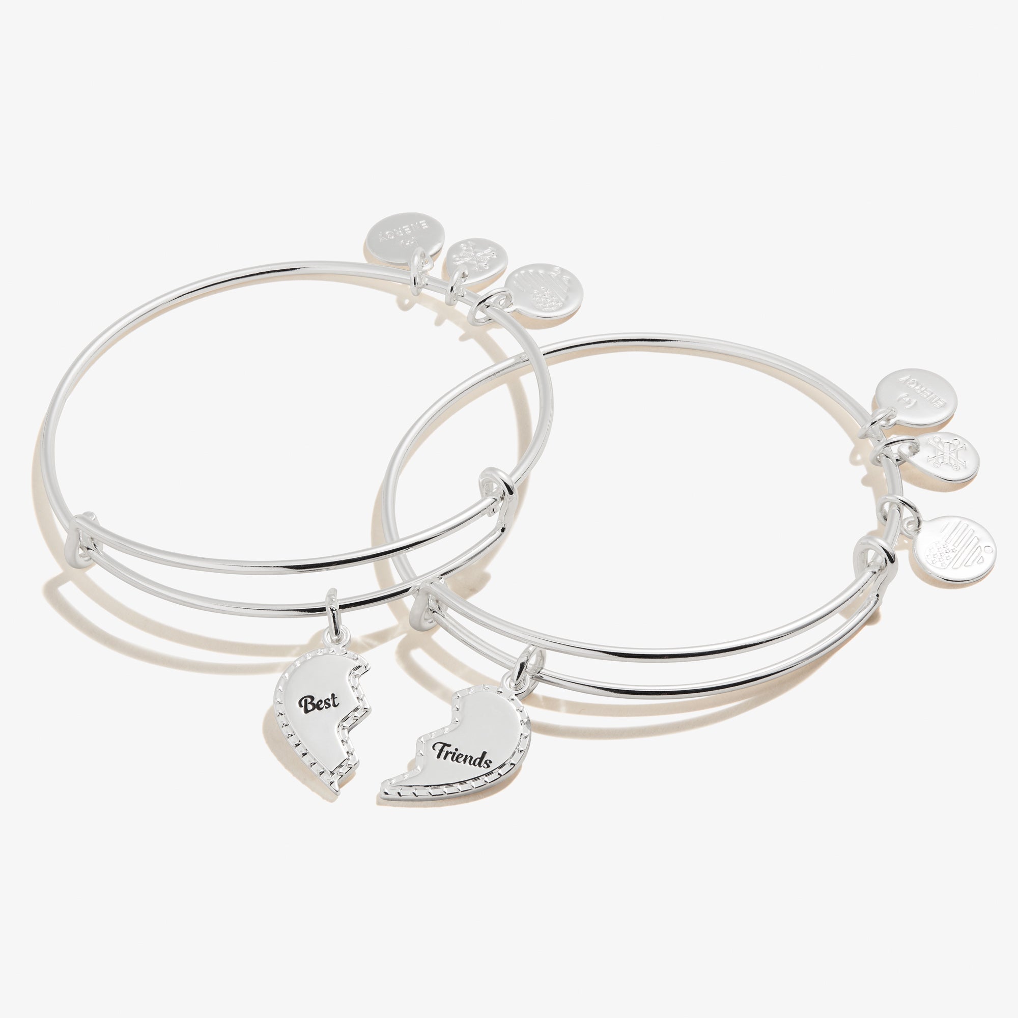 Best Friends Charm Bangle. Set of 2 - Image 2