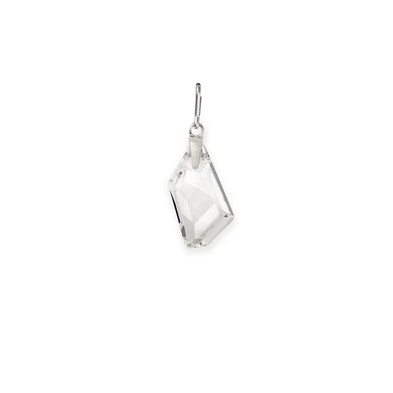 Clear Crystal Charm. April Birthstone