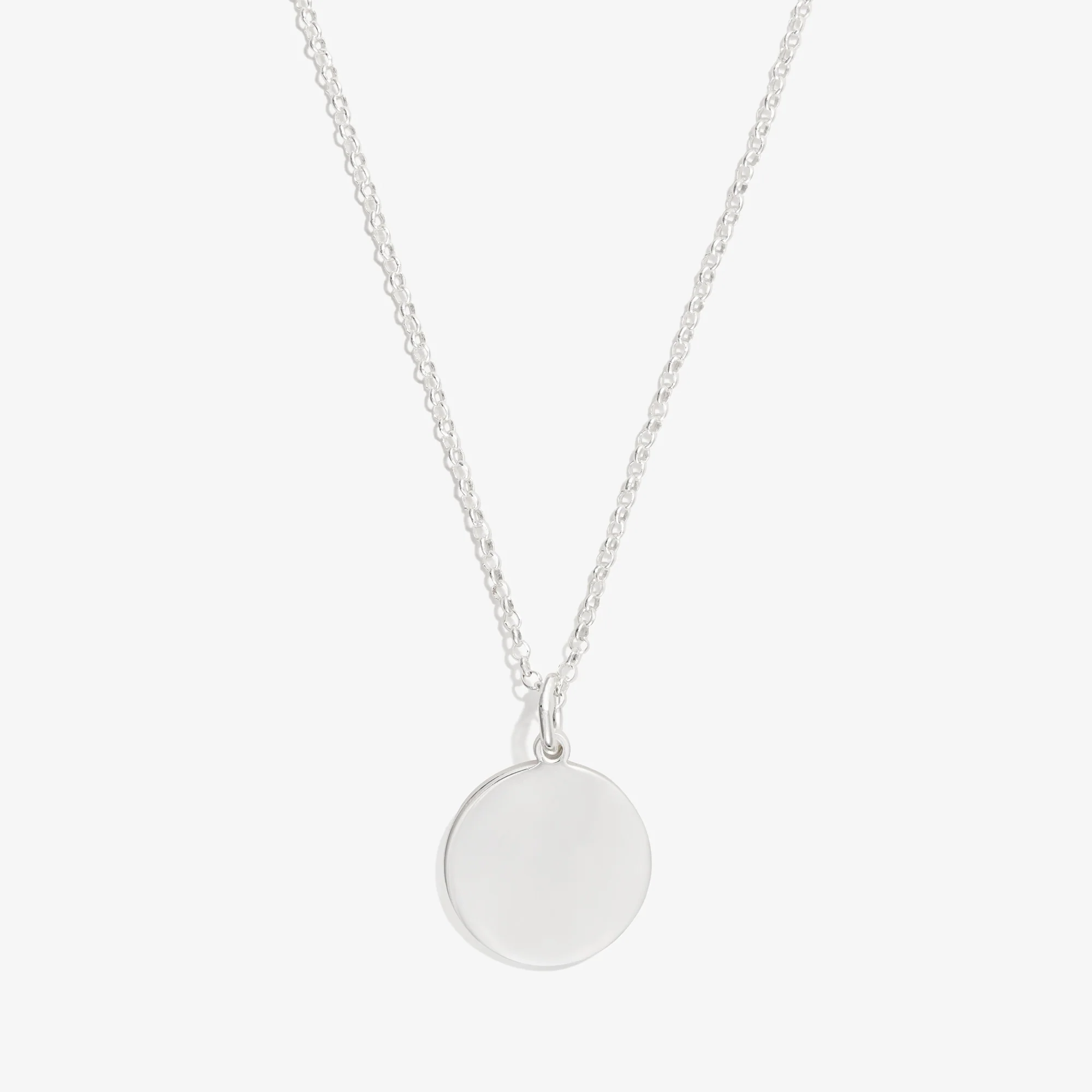 Circle Charm Necklace. 21''